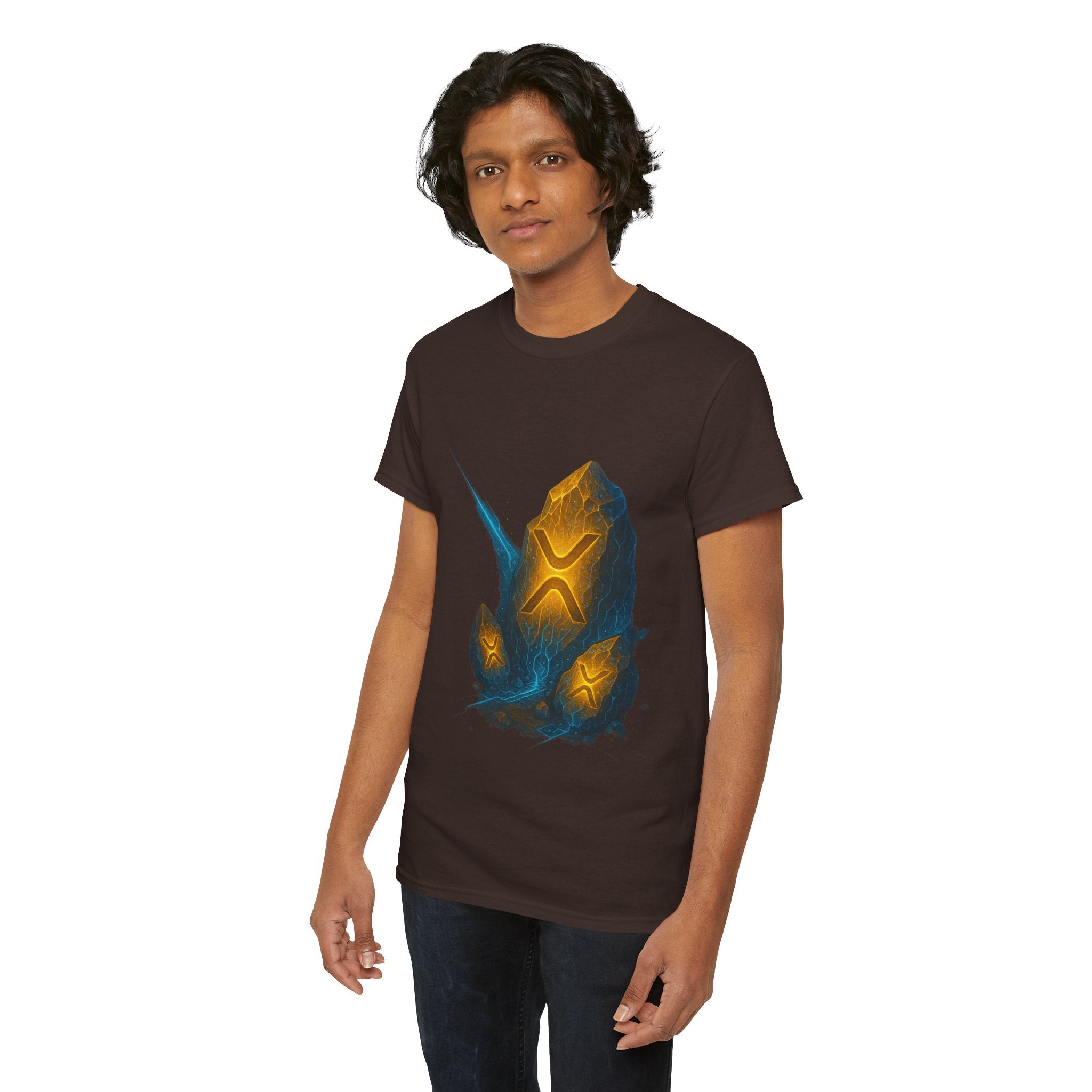 Rune Stone Graphic Tee — Glowing Mystic Rock T-Shirt