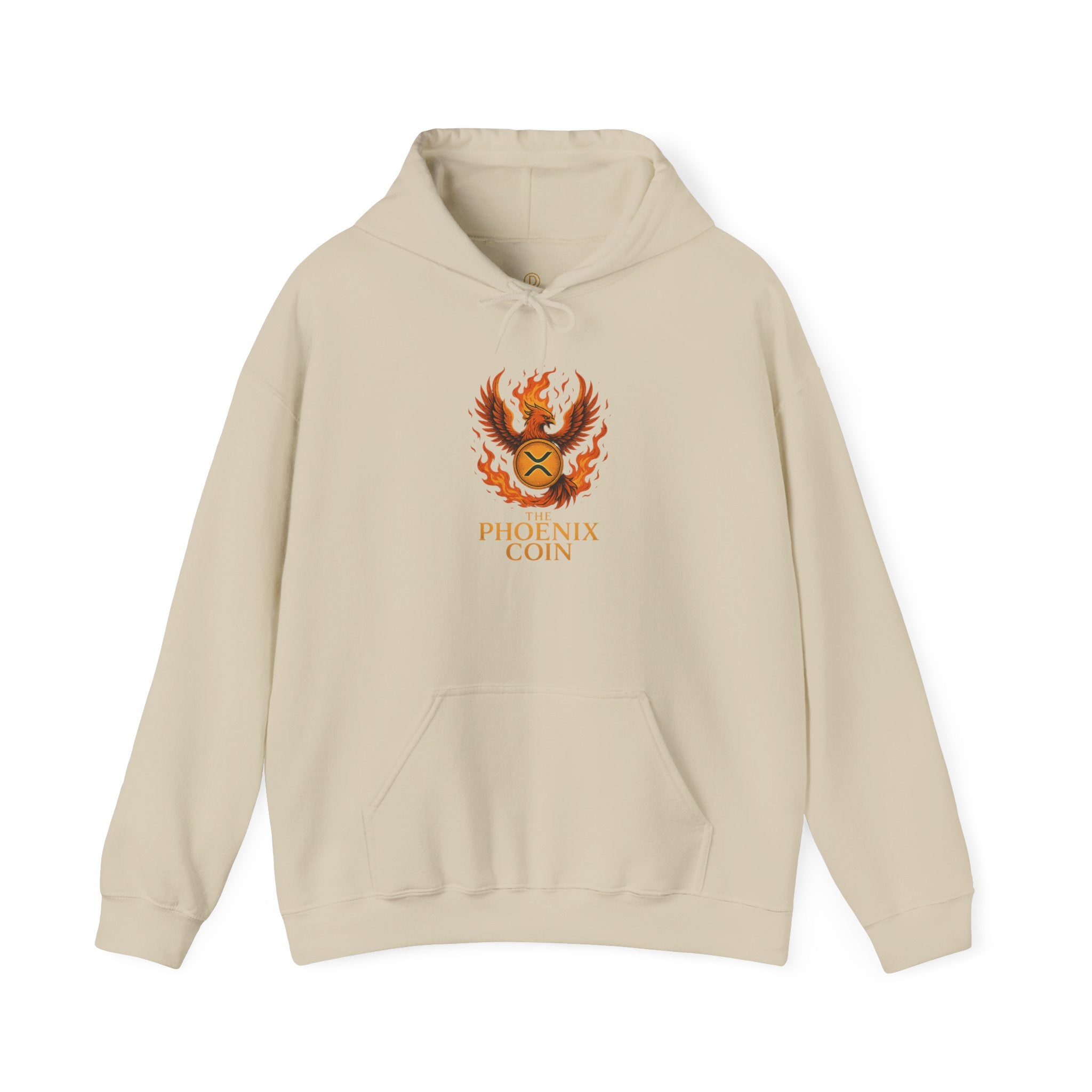 Phoenix Coin Hoodie — Fiery Phoenix Crest Sweatshirt
