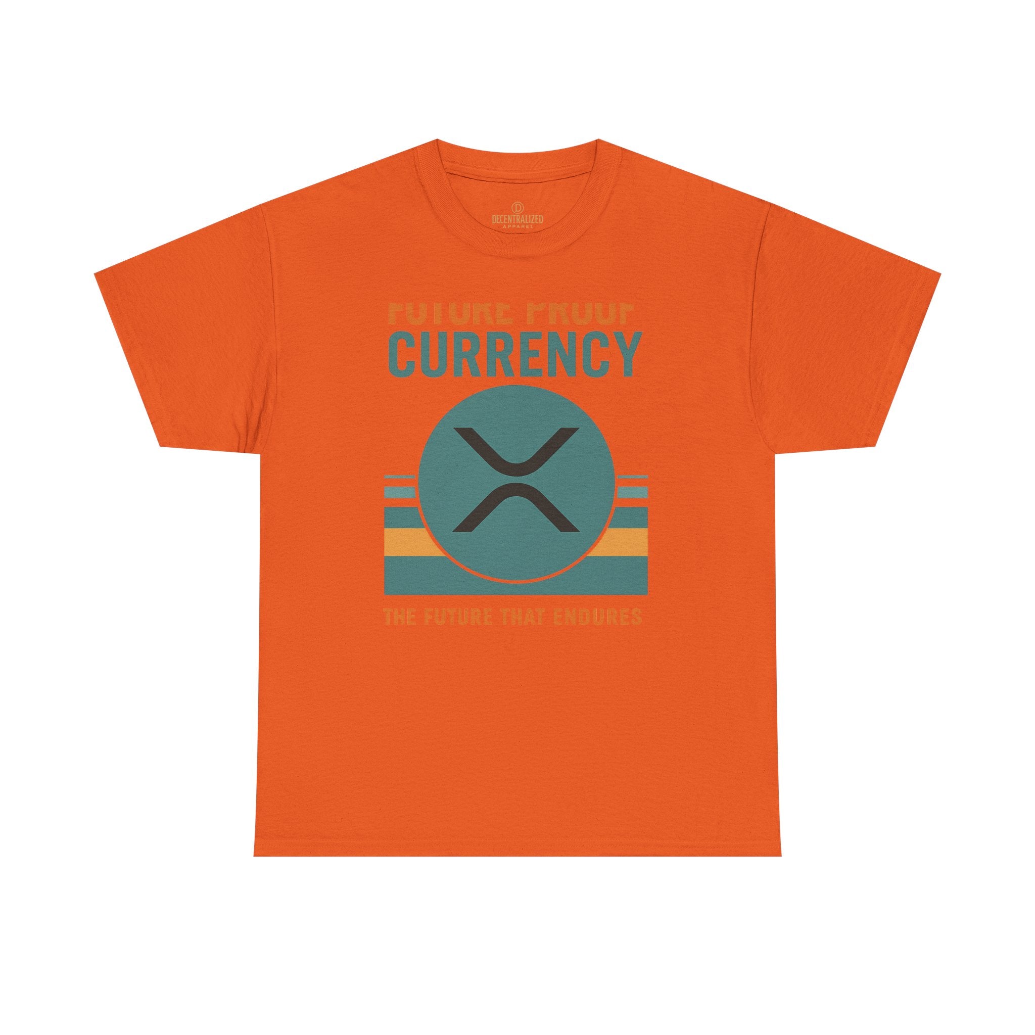 RIPPLE XRP 'Future Proof Currency' Graphic Tee — Crypto Retro Logo Shirt