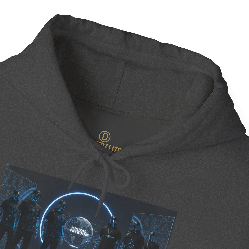Futuristic Neon Portal Hoodie – Cyberpunk Sci‑Fi Crew Graphic Sweatshirt