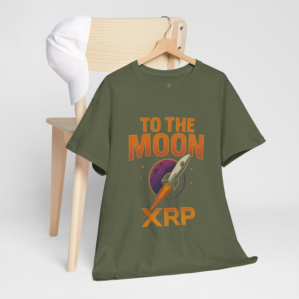 XRP To The Moon Tee — Cryptocurrency Investor Rocket Shirt