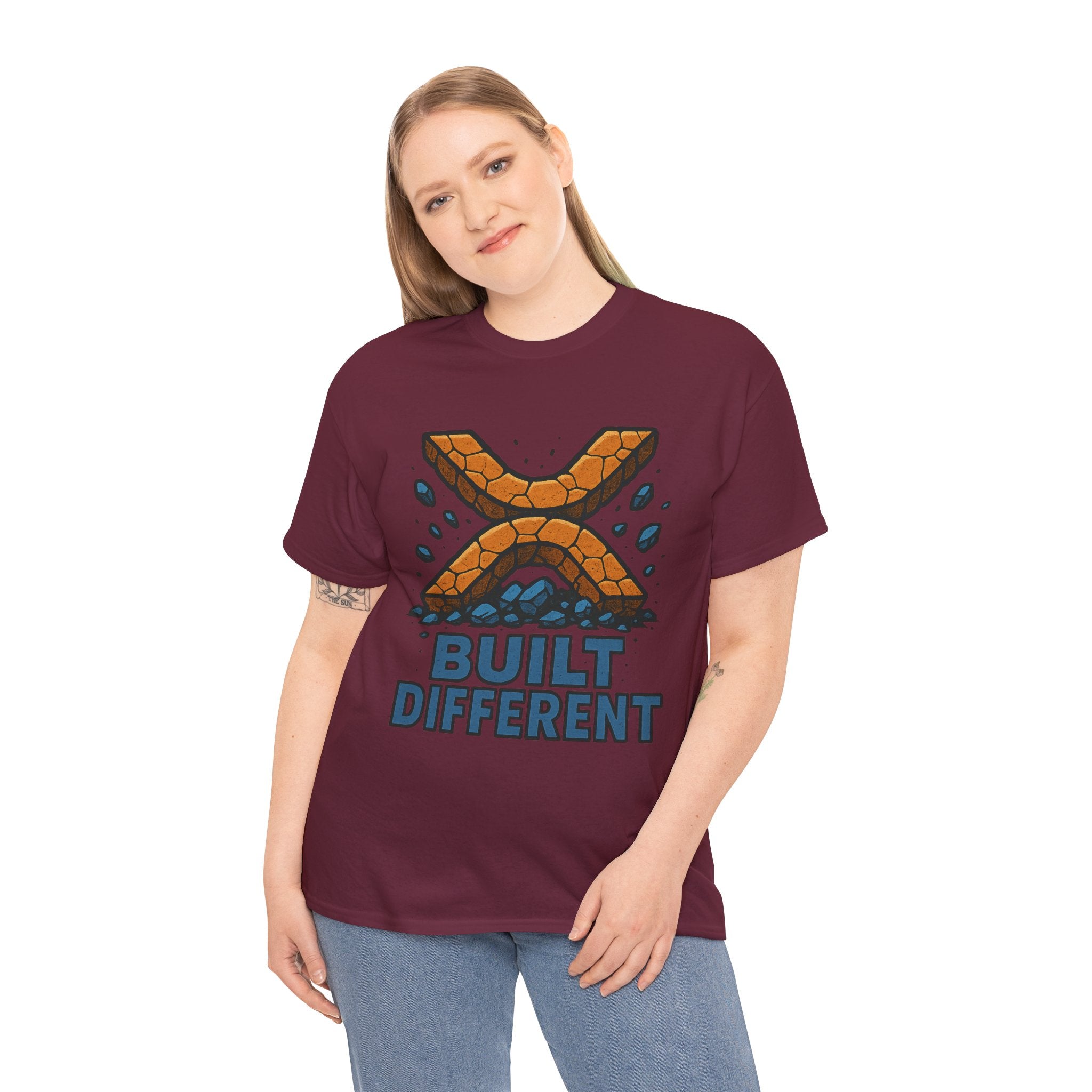 Built Different T-Shirt — Rugged Crypto X Design Tee