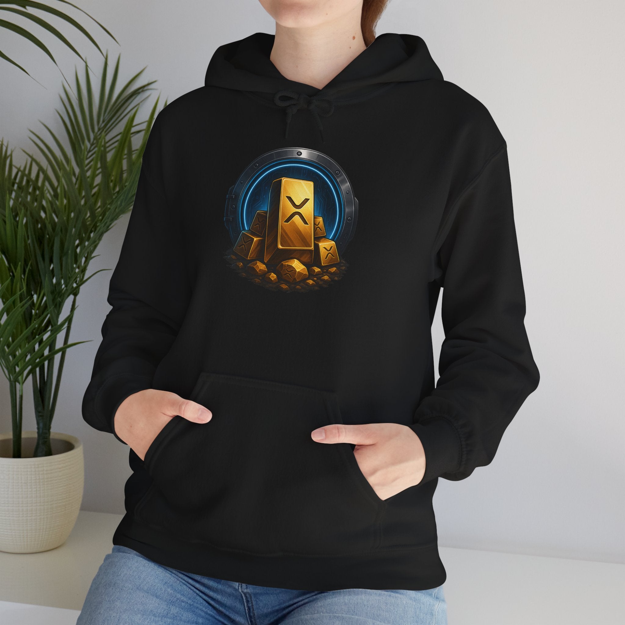 Gaming Treasure Hoodie — Gold Loot Chest Emblem