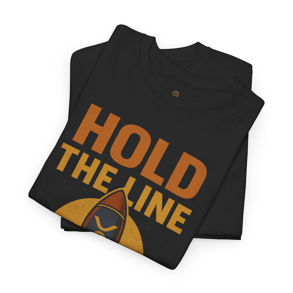 XRP Hold The Line Rocket Tee — Crypto Investor T‑Shirt