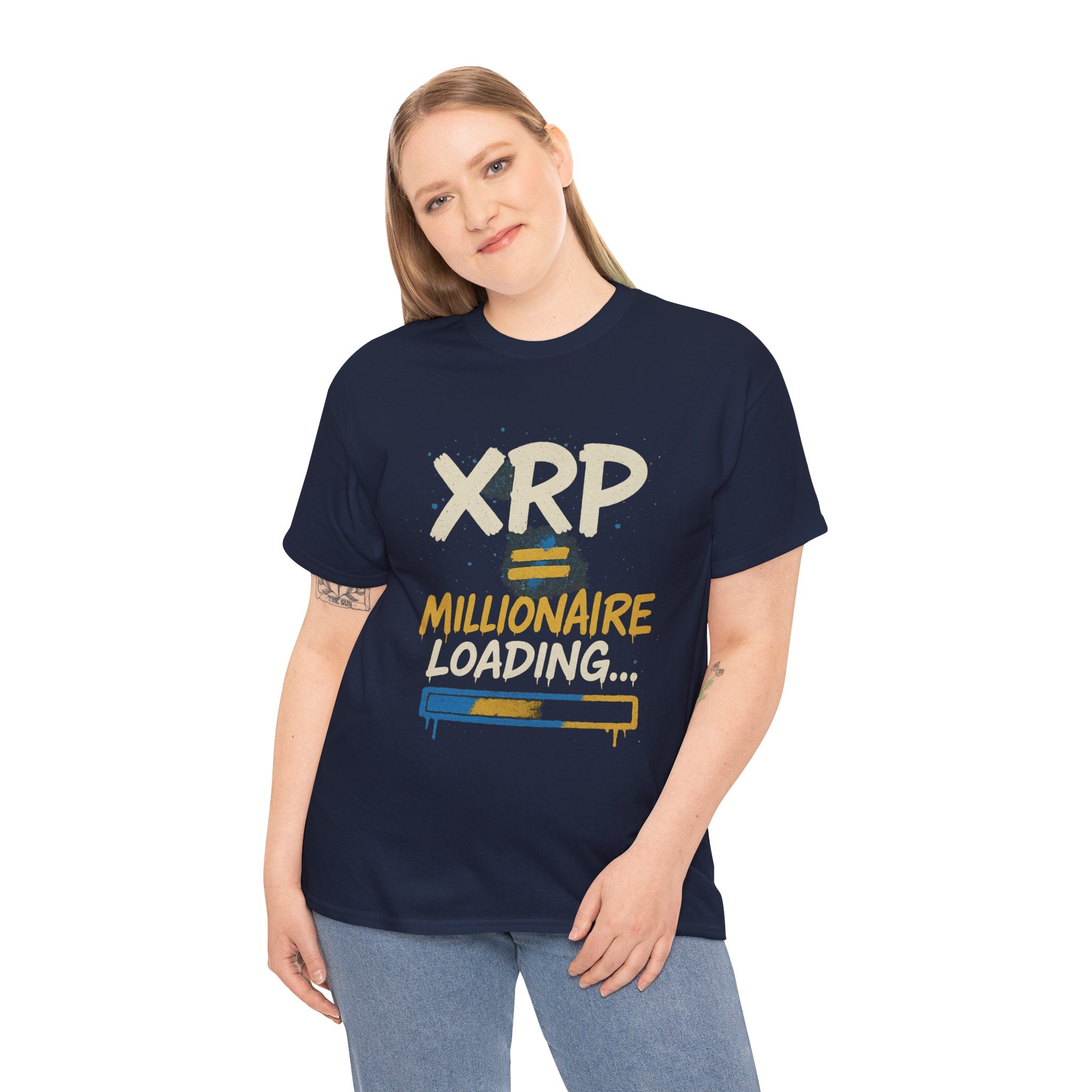 XRP Millionaire Loading T-Shirt — Crypto Investor Progress Tee