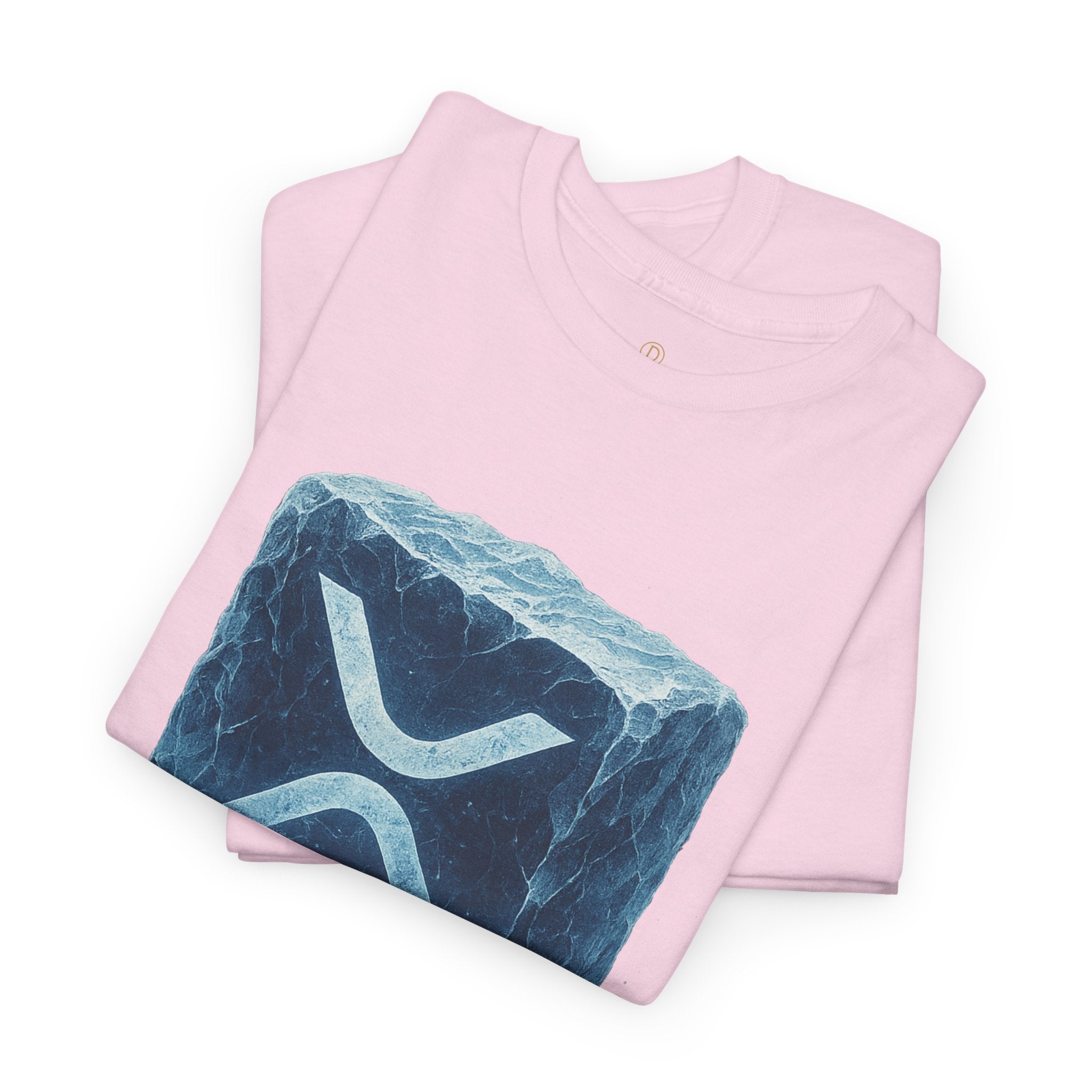 Cold Flow Ripple Logo T‑Shirt — 'Cold Flow: Built Different' Ice Cube Design