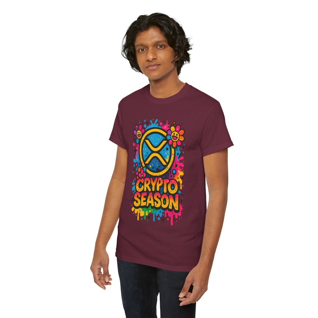 Crypto Season T-Shirt — Colorful Ripple XRP Logo Tee