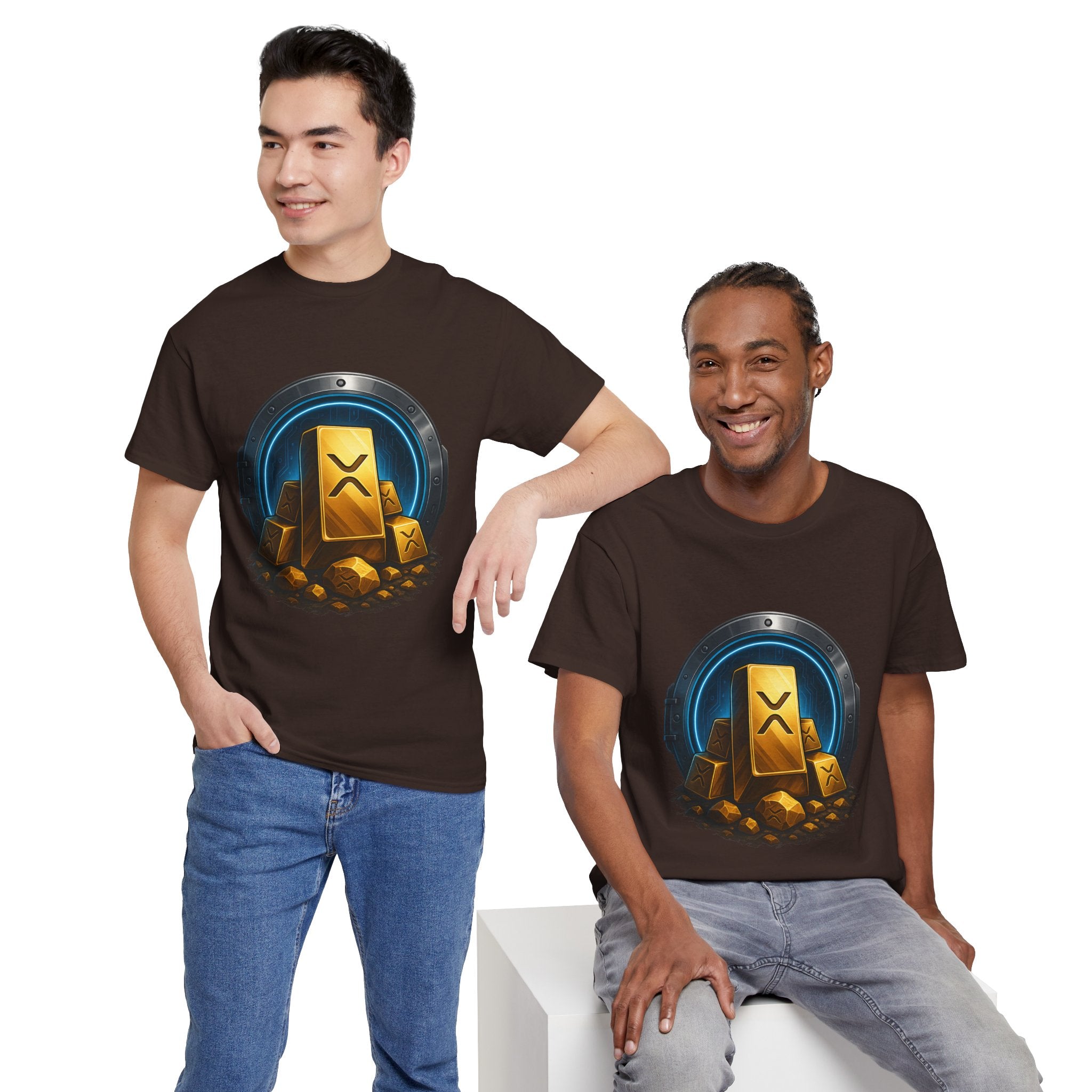 Crypto Gold Bars T-Shirt — Ripple (XRP) Stack Graphic Tee
