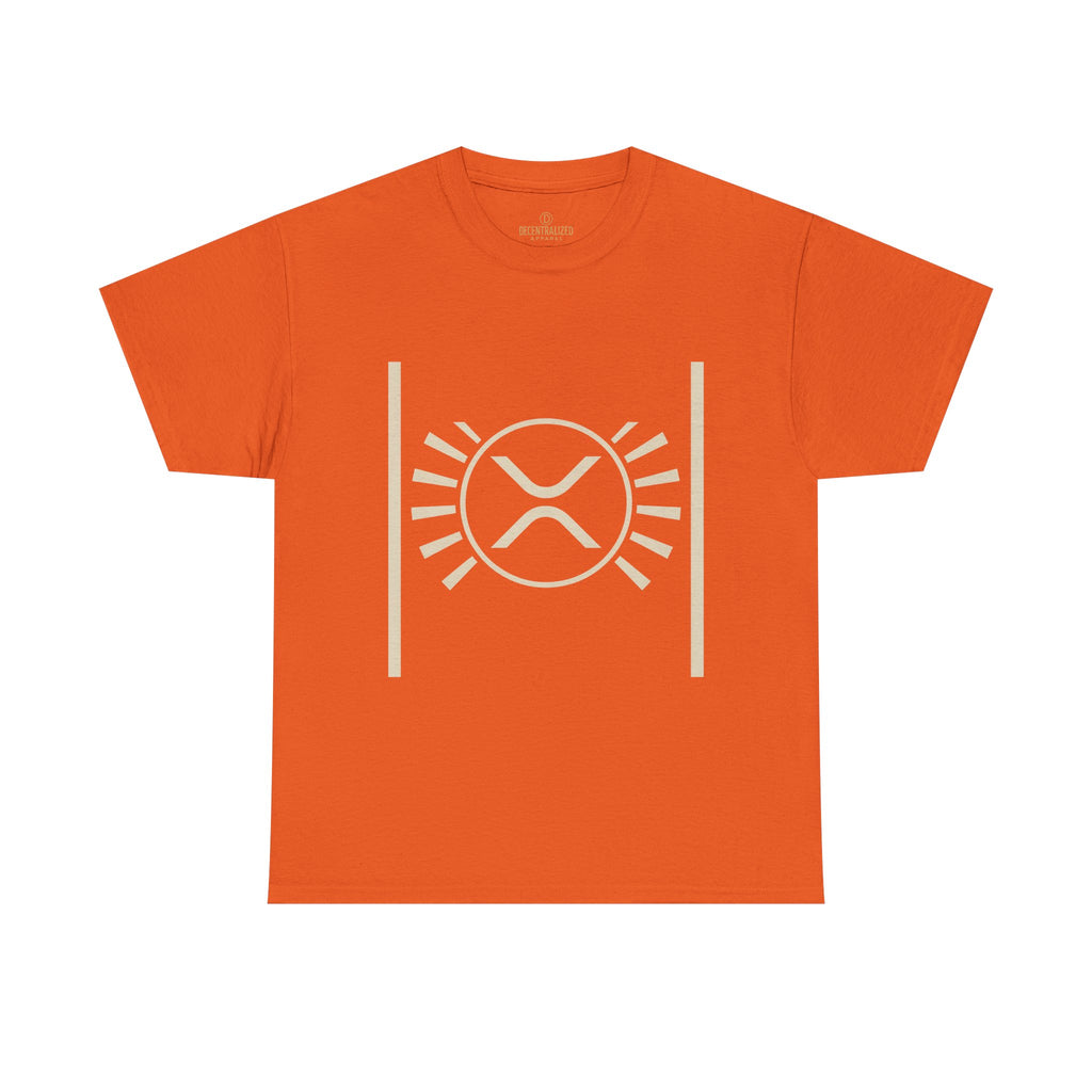 XRP Sun Logo T‑Shirt — Minimal Crypto Ripple Tee