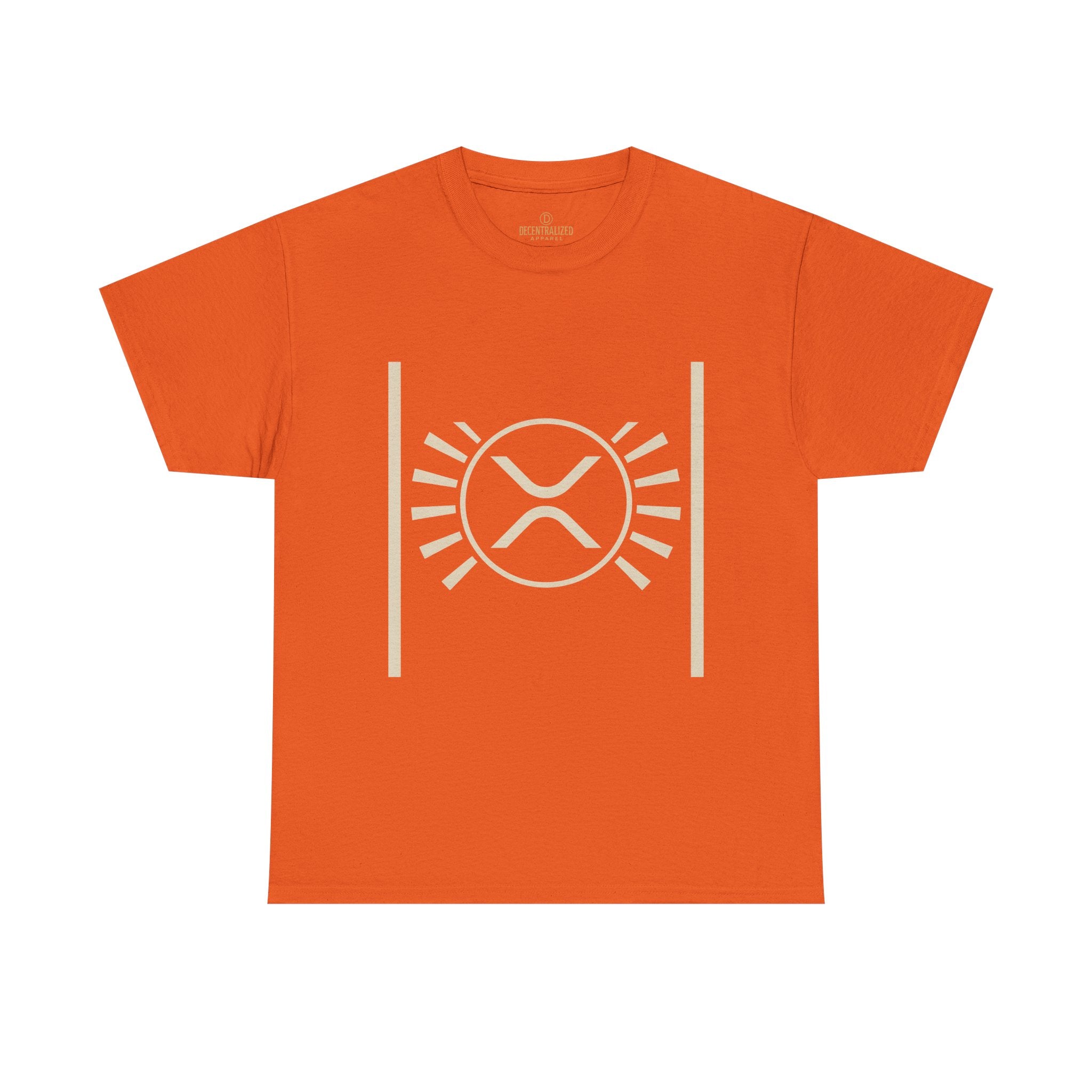 XRP Sun Logo T‑Shirt — Minimal Crypto Ripple Tee