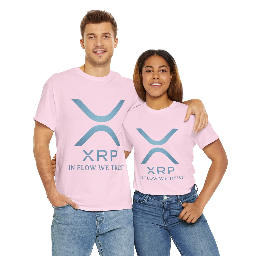 XRP Crypto Tee — "In Flow We Trust" Ripple Logo T-Shirt