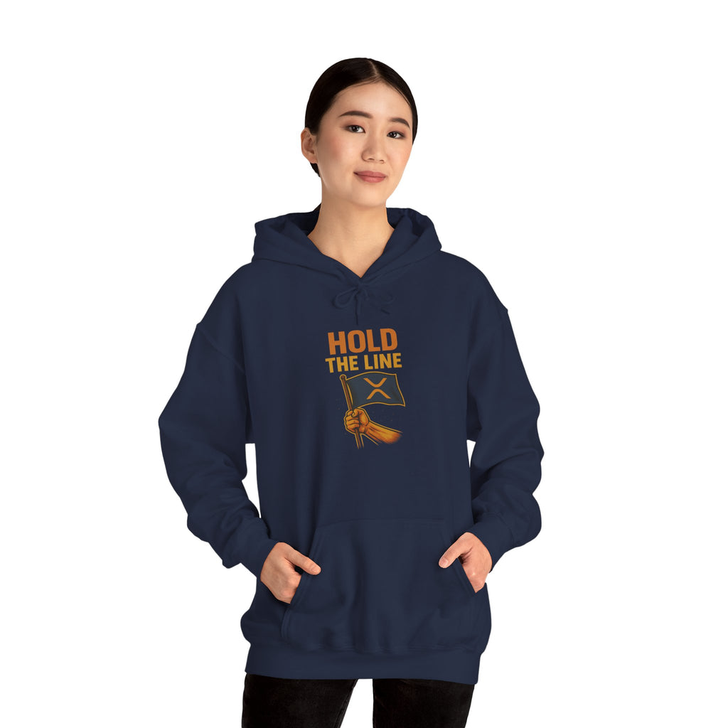 Hold The Line Hoodie — Flag & Fist Graphic Pullover