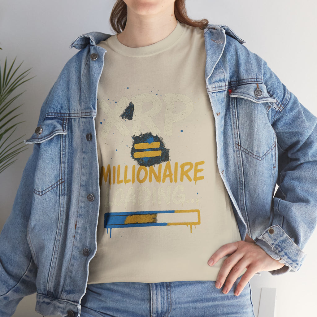 XRP Millionaire Loading T-Shirt — Crypto Investor Progress Tee