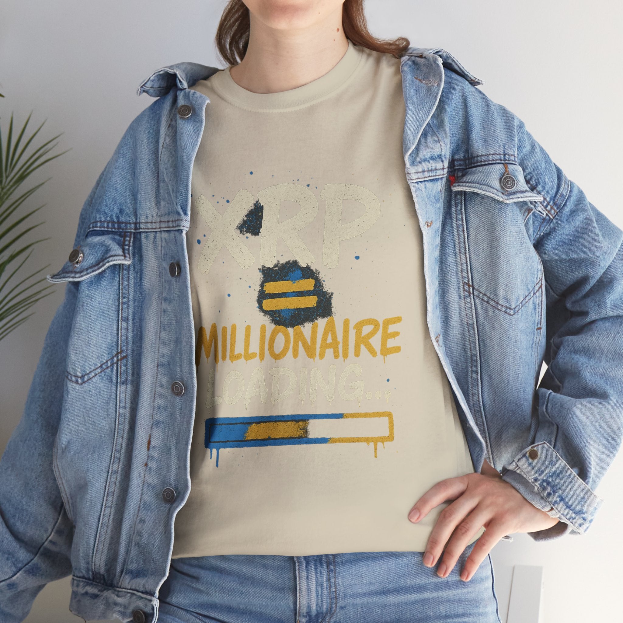 XRP Millionaire Loading T-Shirt — Crypto Investor Progress Tee