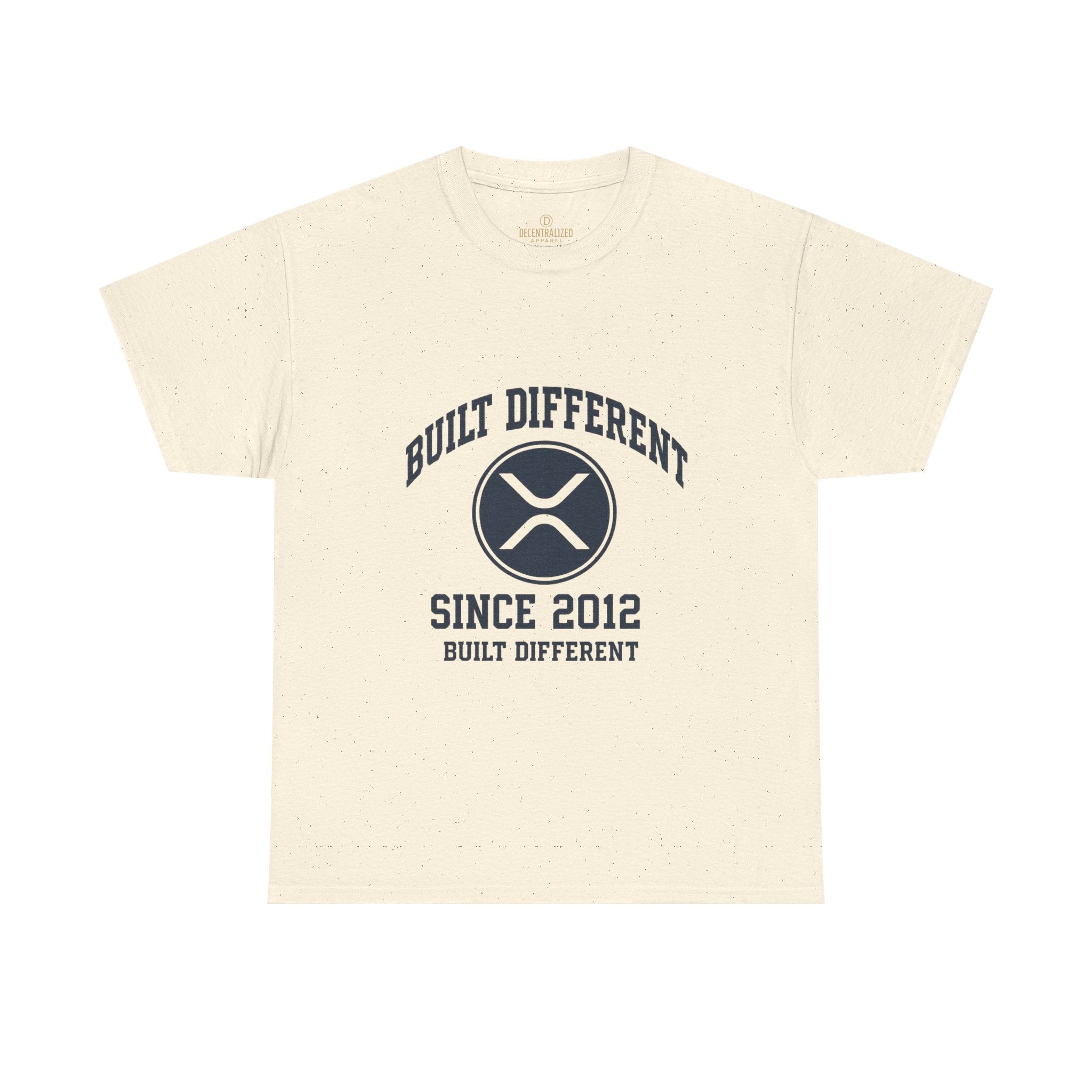 Built Different Since 2012 T-Shirt – Ripple XRP Logo Tee