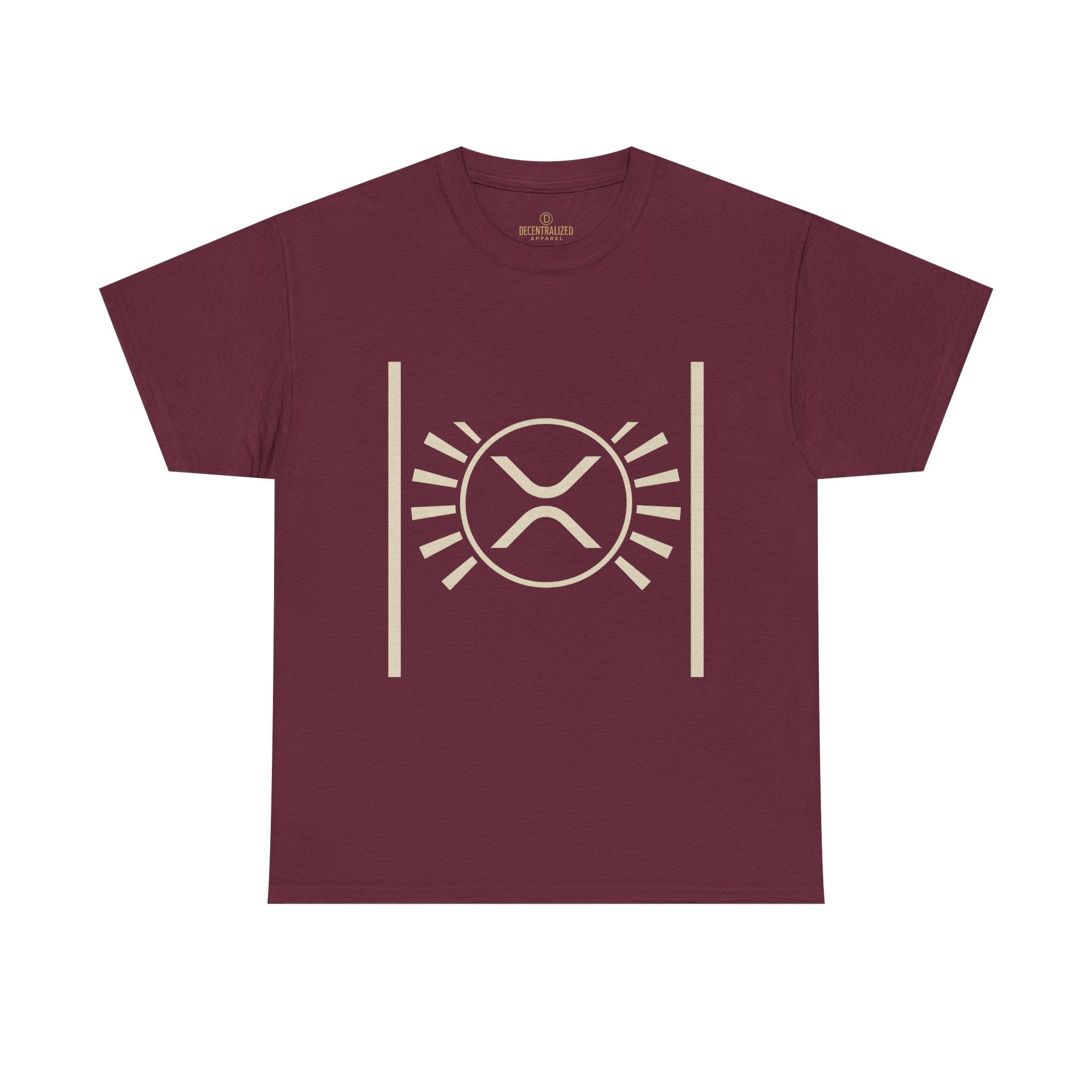 XRP Sun Logo T‑Shirt — Minimal Crypto Ripple Tee