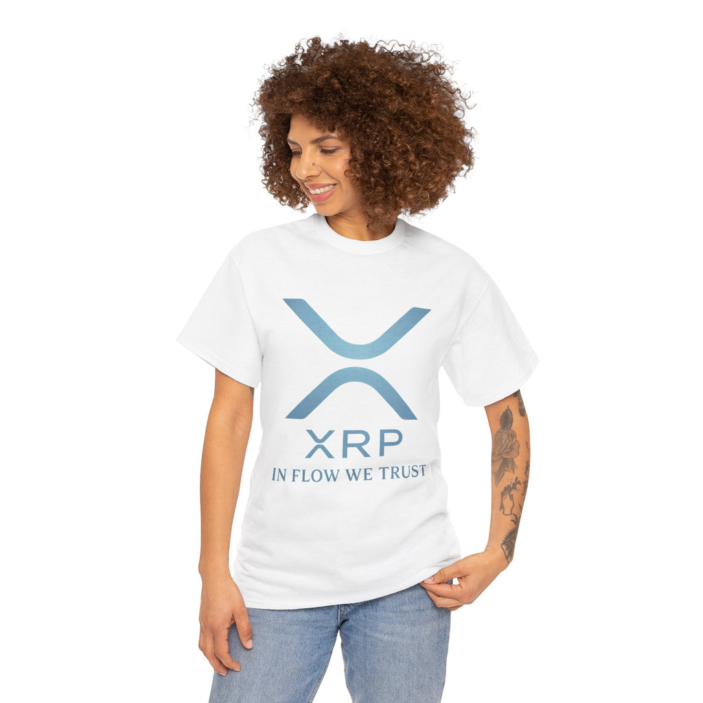XRP Crypto Tee — "In Flow We Trust" Ripple Logo T-Shirt
