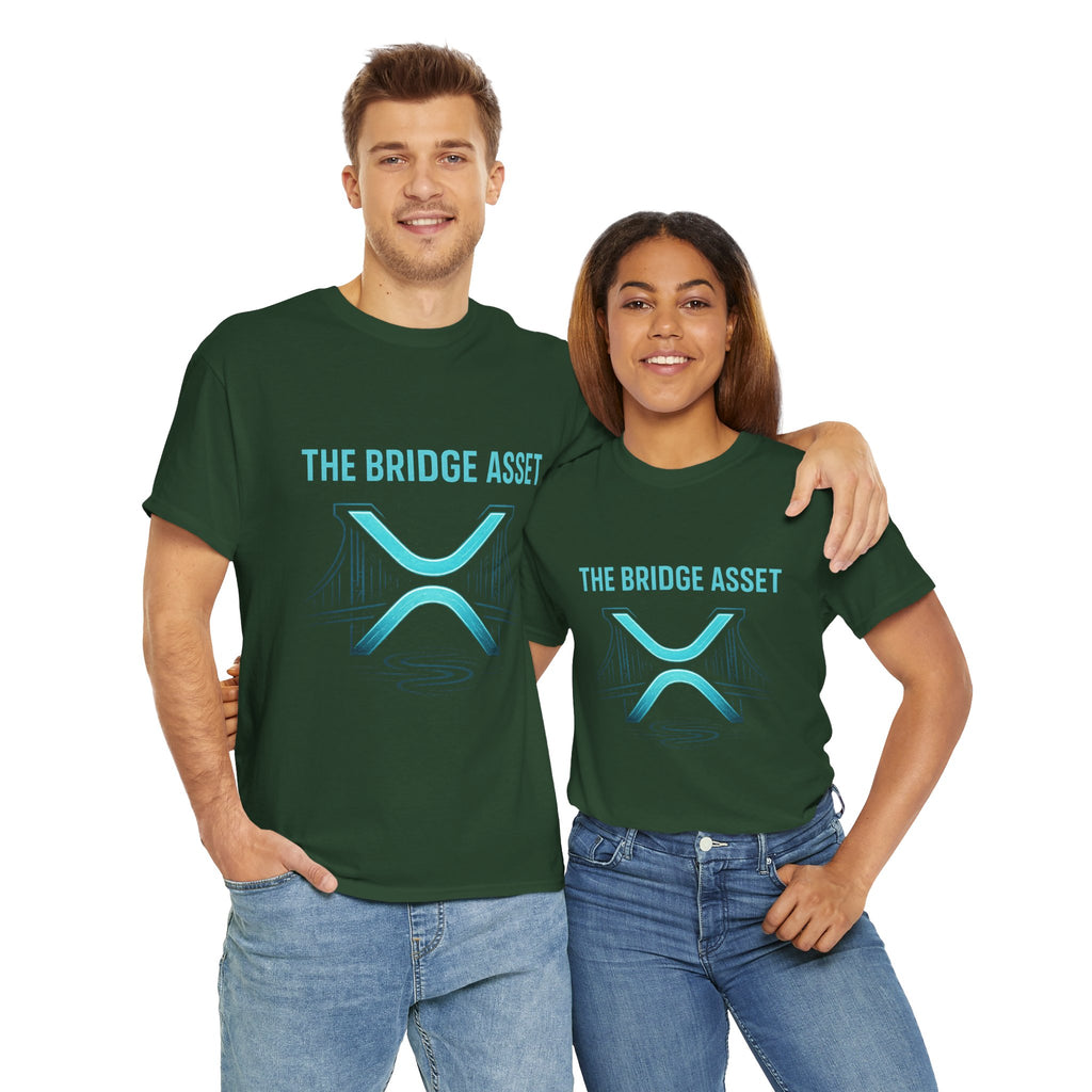 XRP 'The Bridge Asset' Graphic Tee — Crypto Ripple Logo Shirt