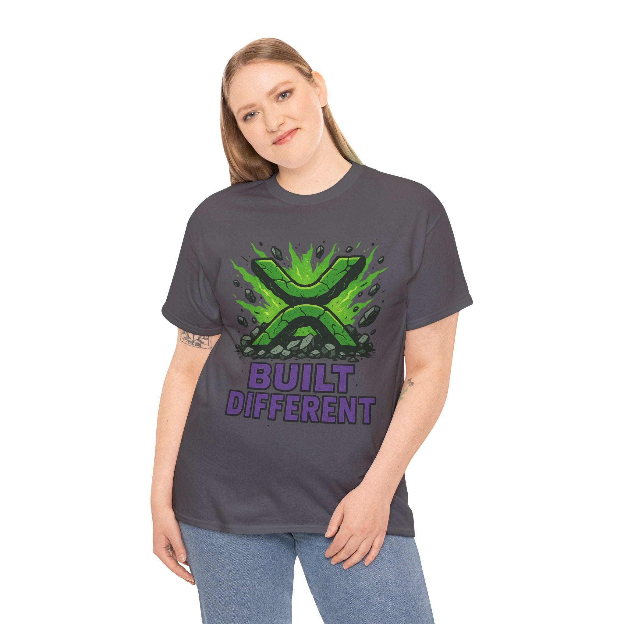 Built Different T-Shirt — Green Gamer Logo Tee