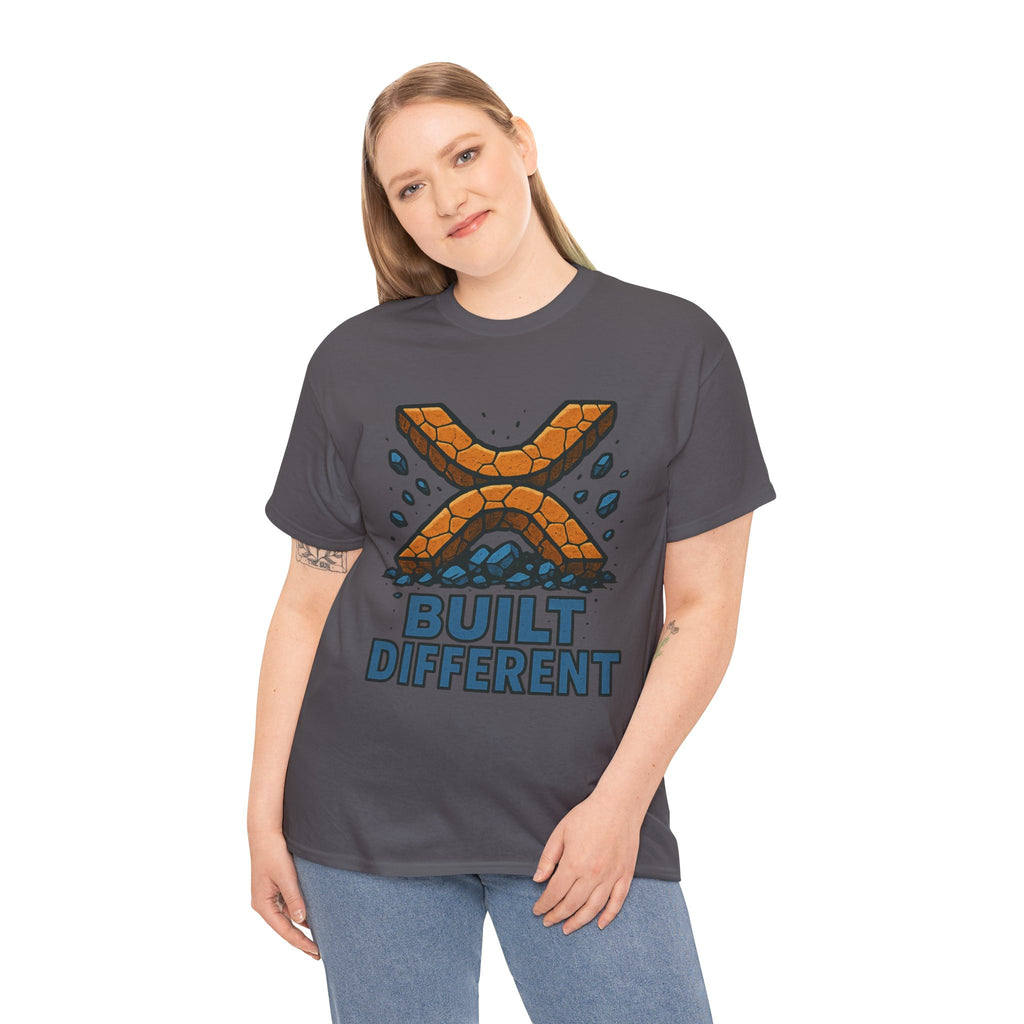 Built Different T-Shirt — Rugged Crypto X Design Tee