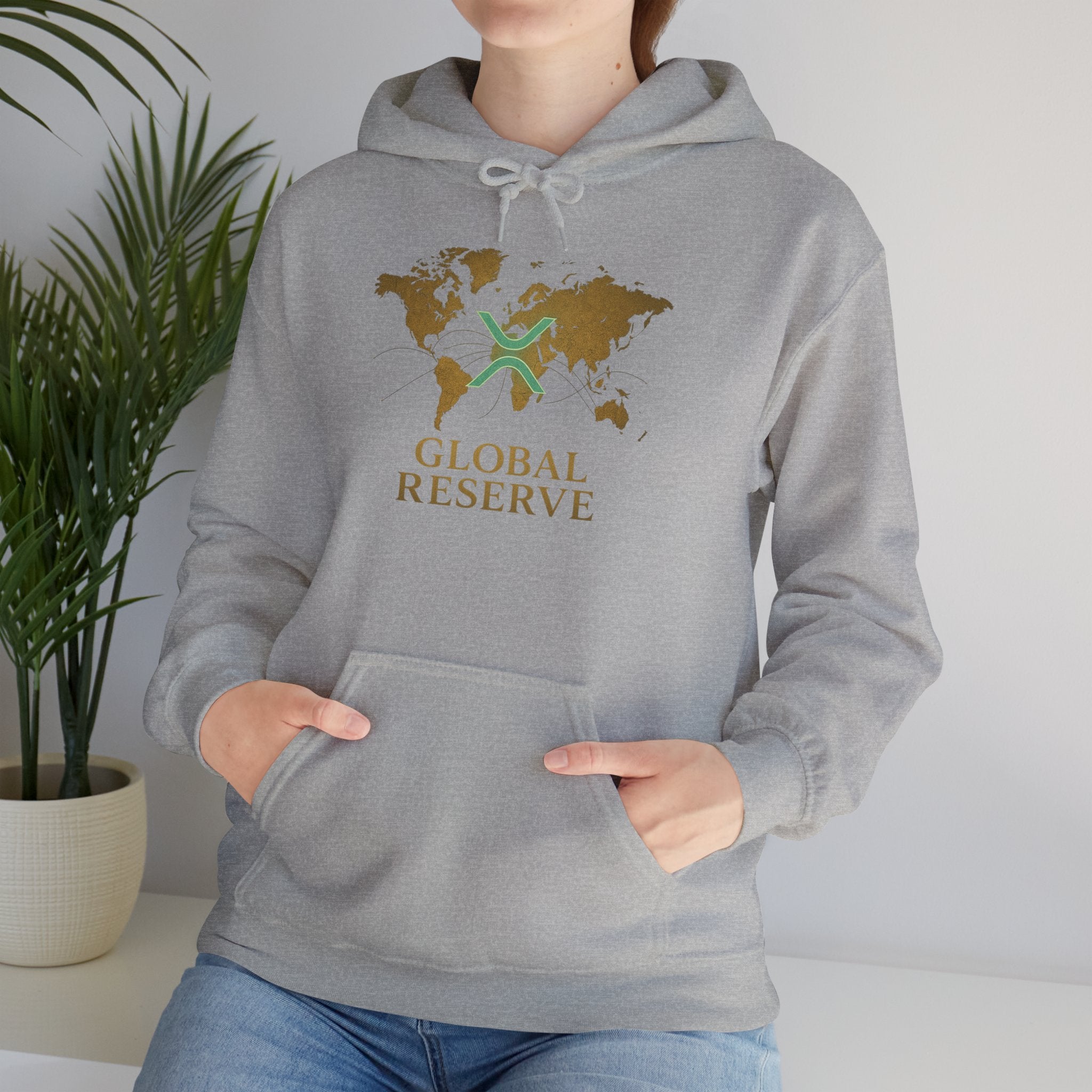 Global Reserve Hoodie — World Map Logo Pullover