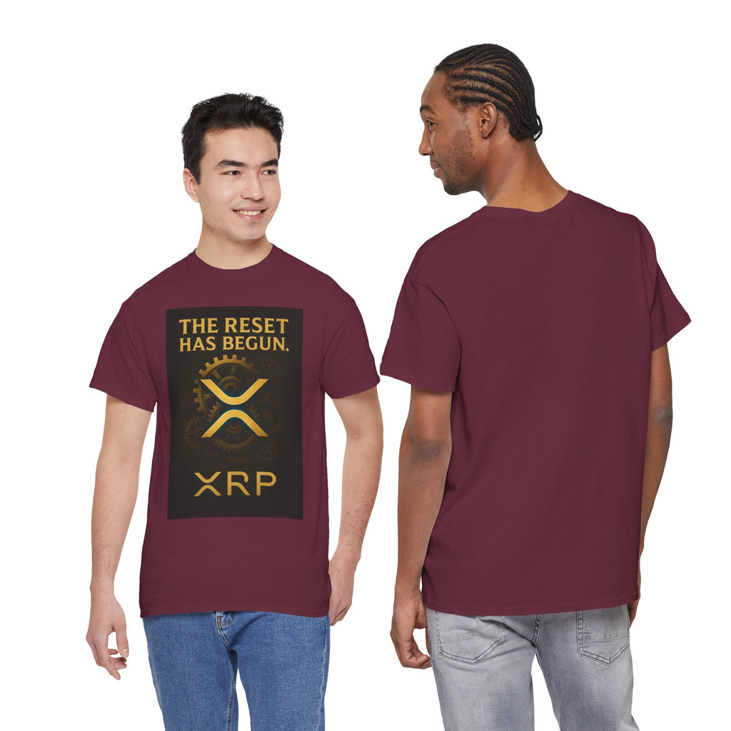 XRP Crypto Tee — "The Reset Has Begun" Bitcoin Alternative Shirt