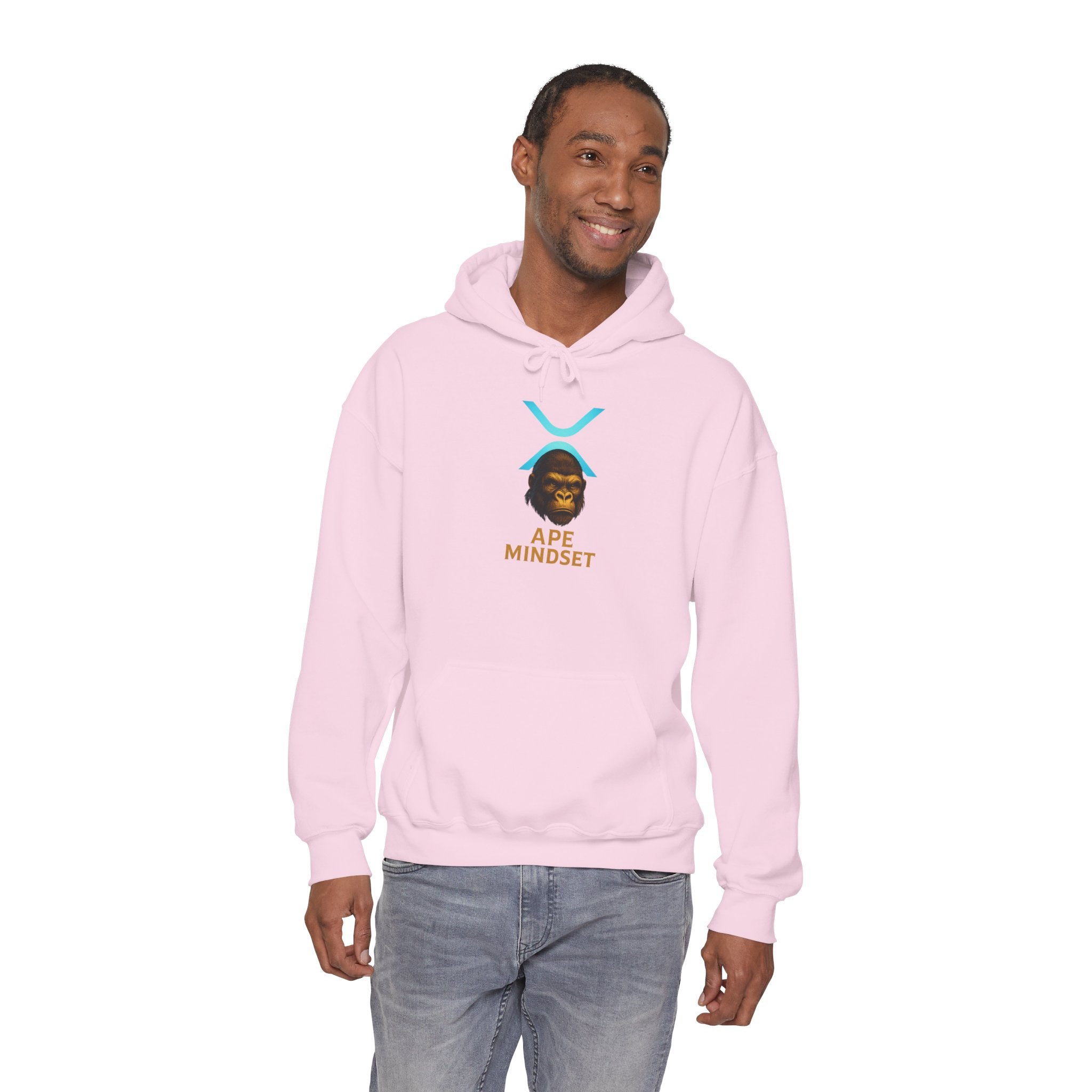 Ape Mindset Hoodie — Crypto XRP Logo Gorillaz Graphic Sweatshirt