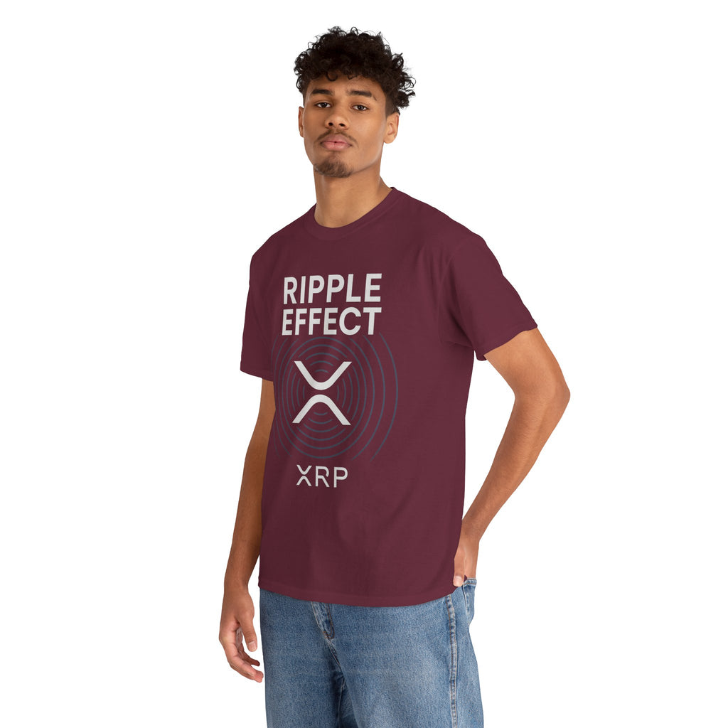 Ripple Effect XRP Tee — Minimal Cryptocurrency Logo T-Shirt