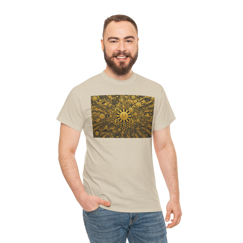 Sunflower Burst T‑Shirt — Golden Sunflower Pattern Tee