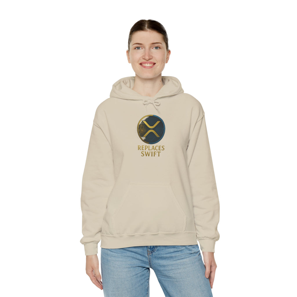 Crypto Logo Hoodie — "Replaces Swift" Ripples Design