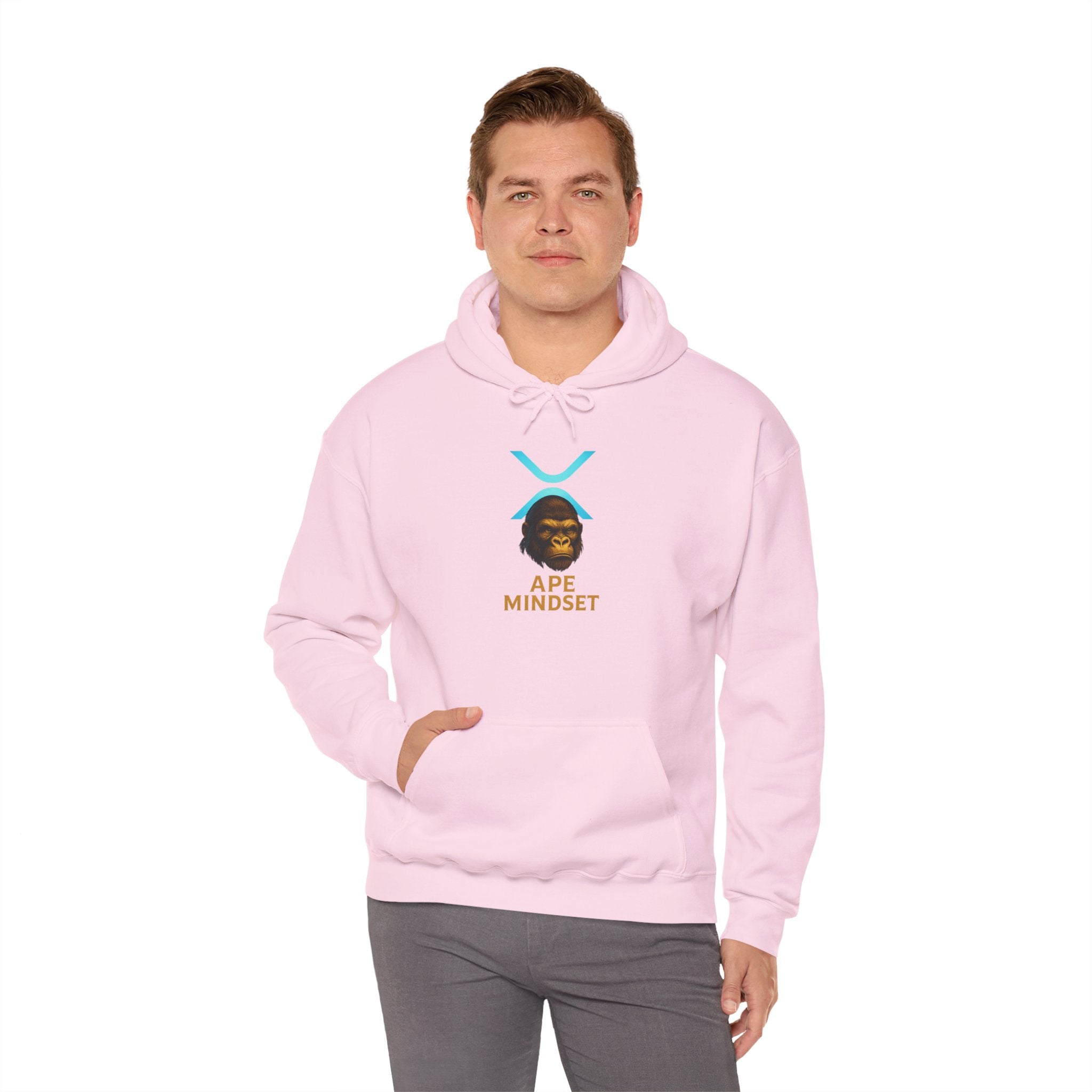 Ape Mindset Hoodie — Crypto XRP Logo Gorillaz Graphic Sweatshirt