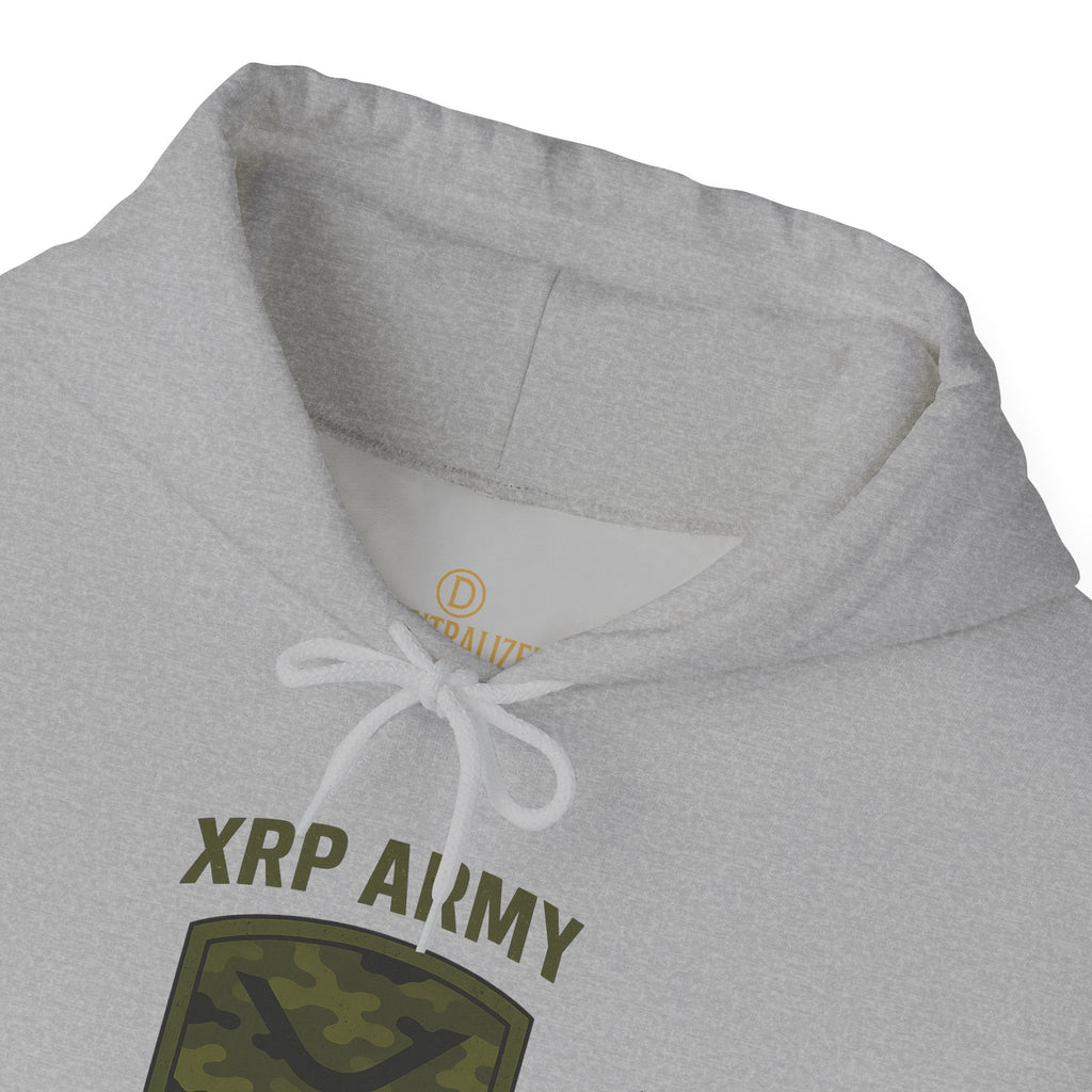 XRP Army Hoodie – Crypto Shield Camouflage Sweatshirt