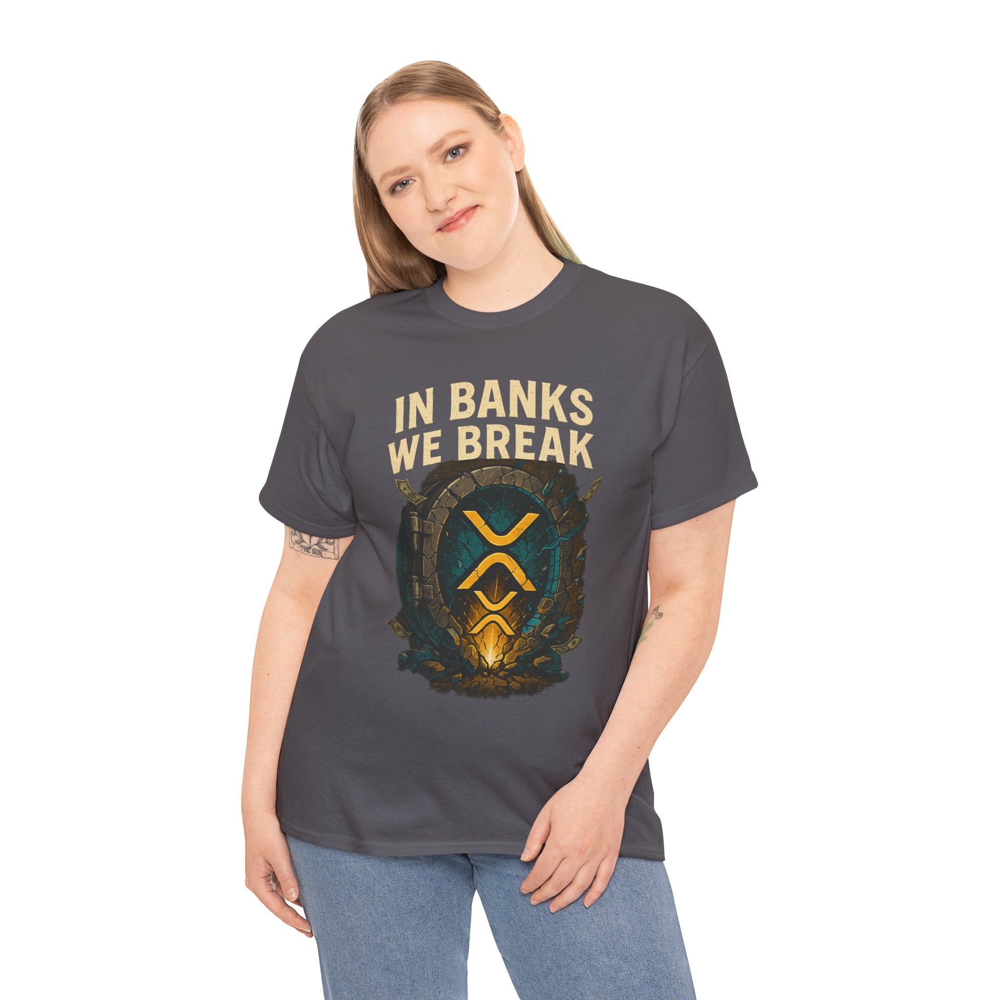 In Banks We Break XRP Crypto Graphic Tee