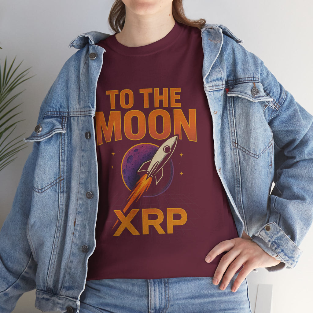 XRP To The Moon Tee — Cryptocurrency Investor Rocket Shirt