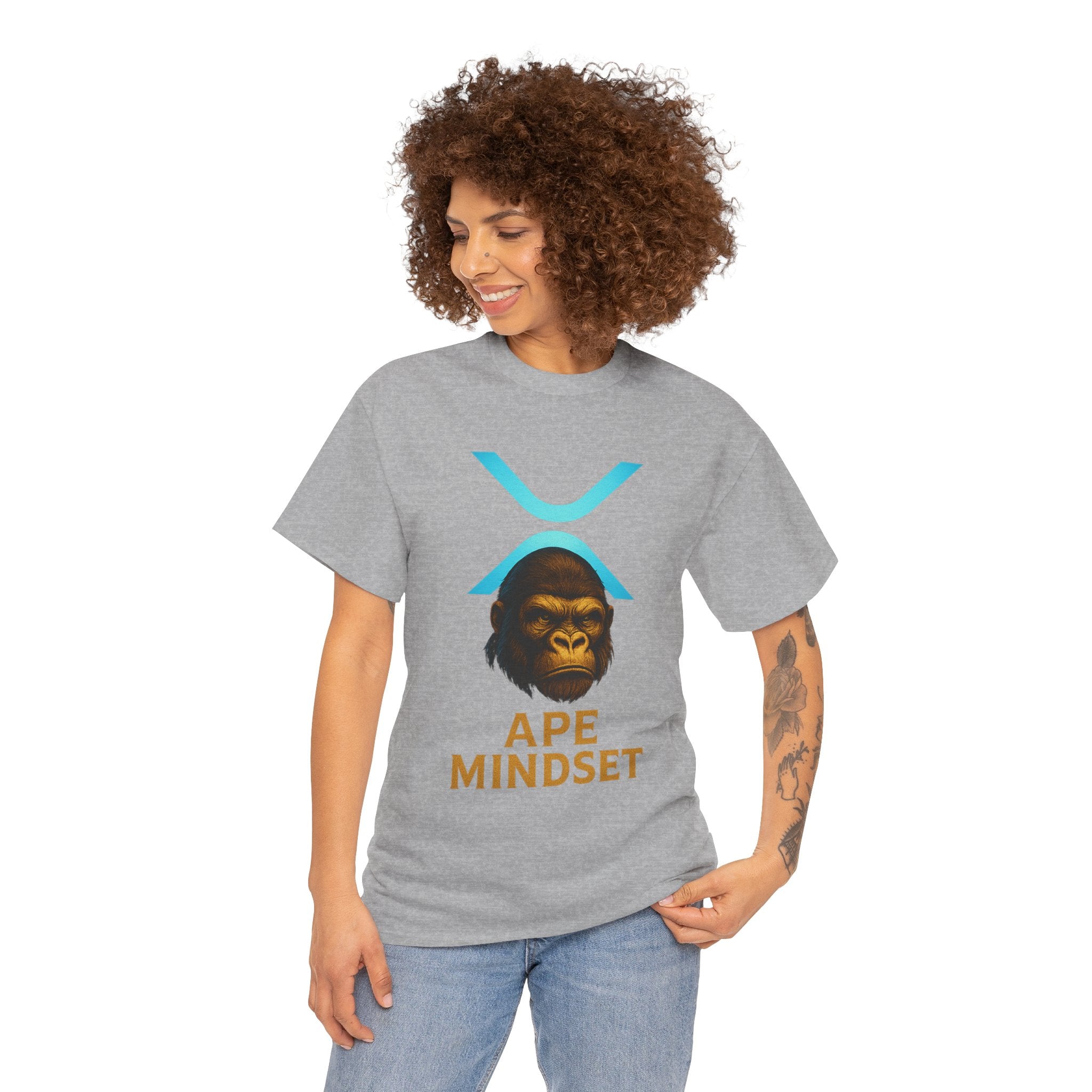 Ape Mindset T-Shirt — Crypto XRP Ape Graphic Tee