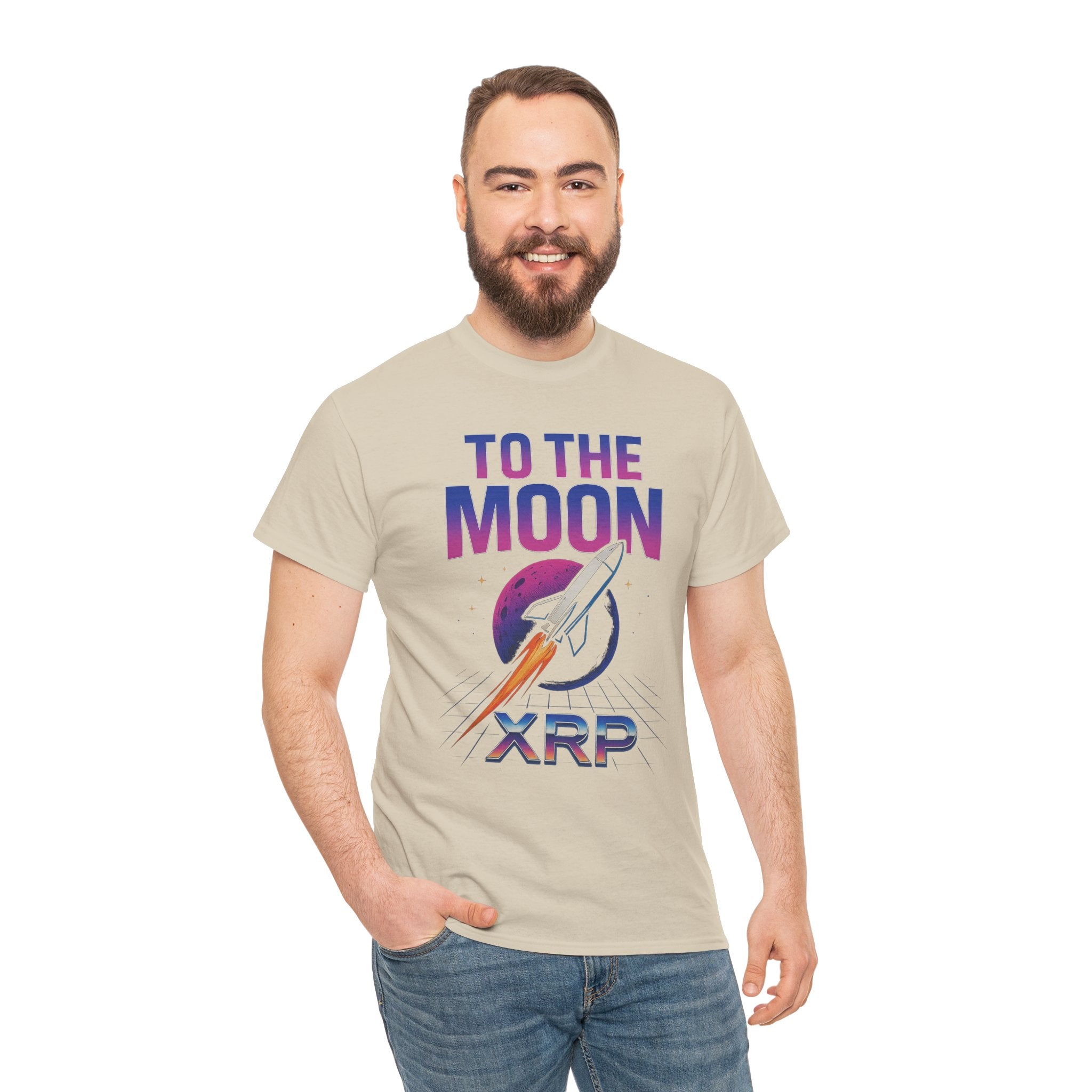 XRP 'To The Moon' T-Shirt — Crypto Investor Rocket Tee