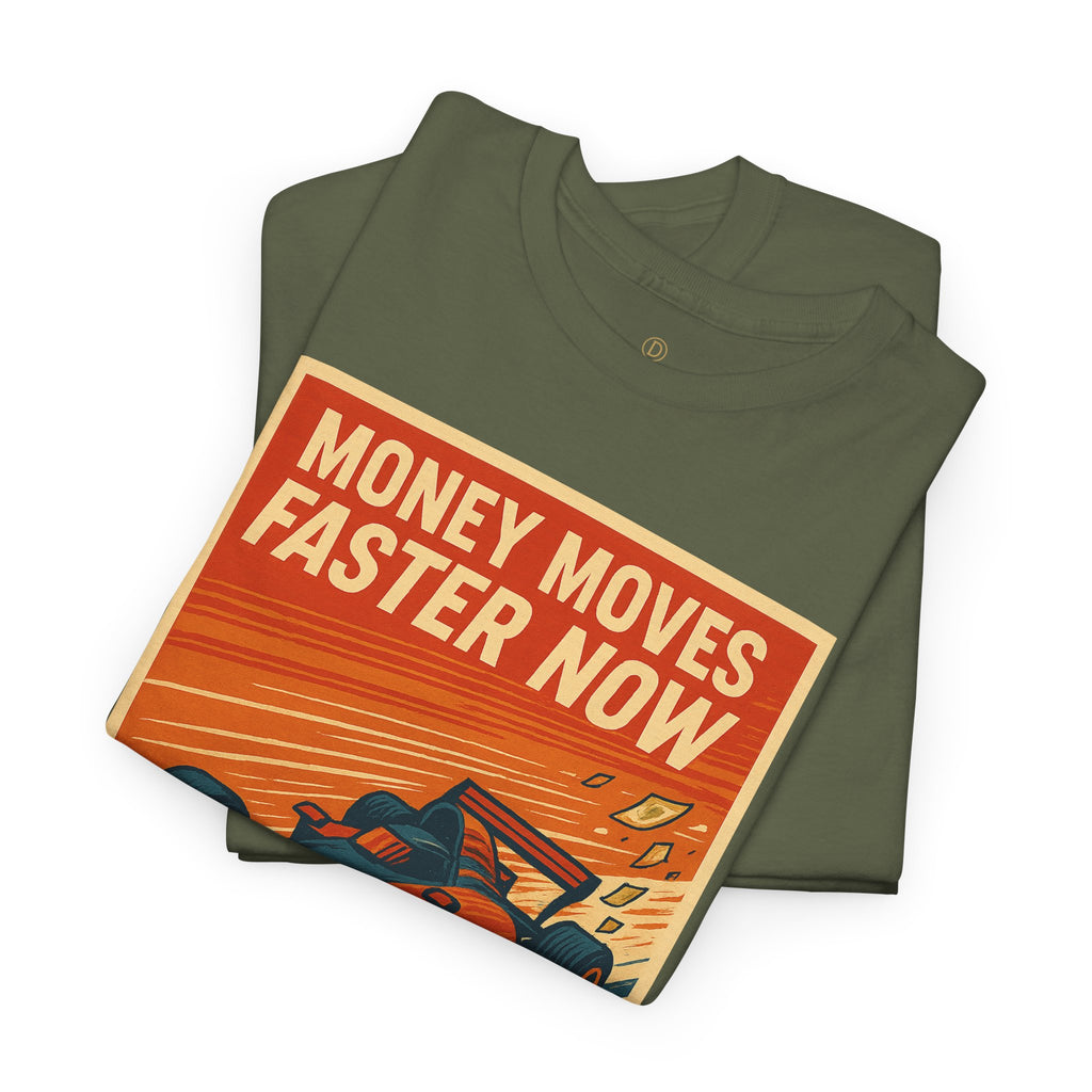 XRP 'Money Moves Faster Now' Racing Tee — Crypto Enthusiast T-Shirt