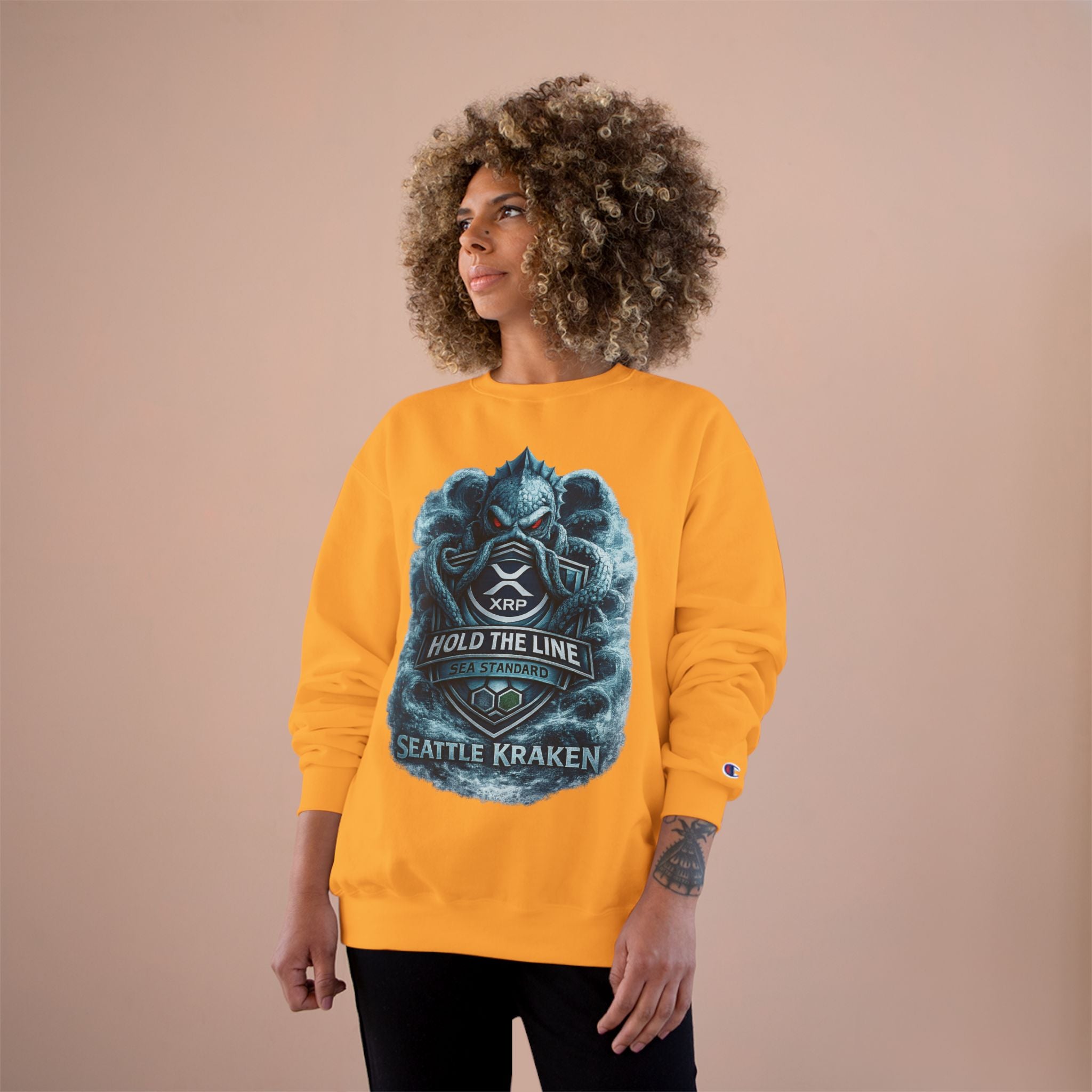 Seattle Kraken Sweatshirt — "Hold The Line" Nautical Graphic Crewneck
