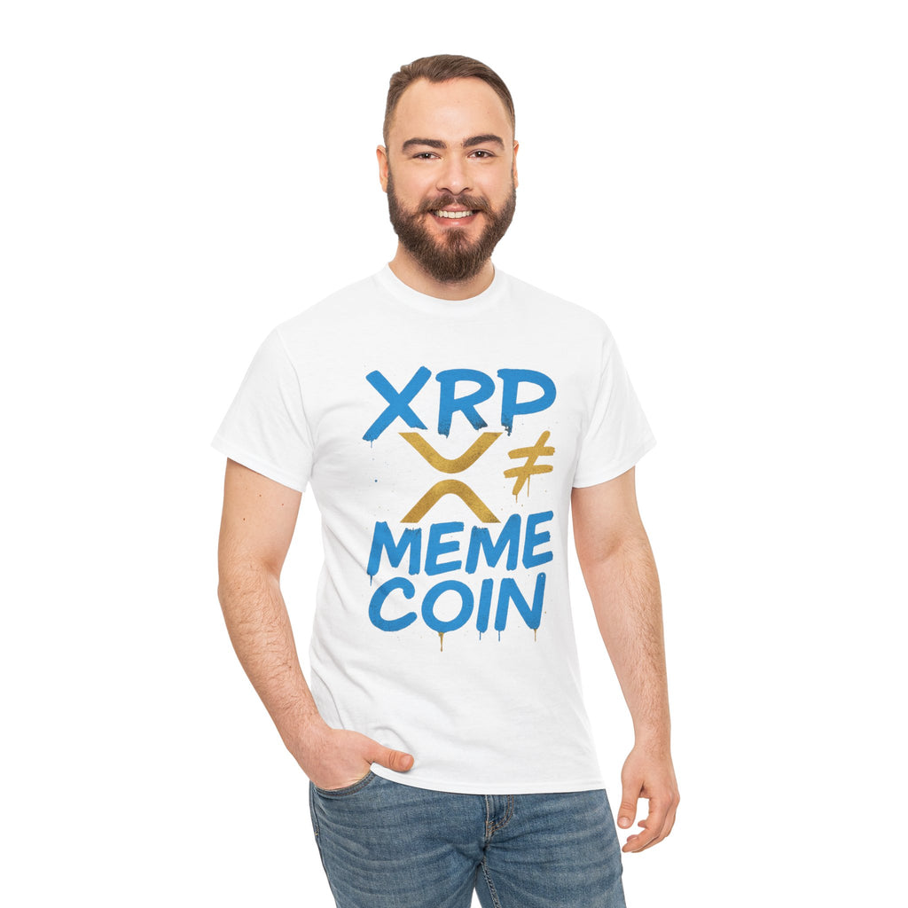 XRP ≠ Meme Coin T‑Shirt — Crypto Advocate Graphic Tee