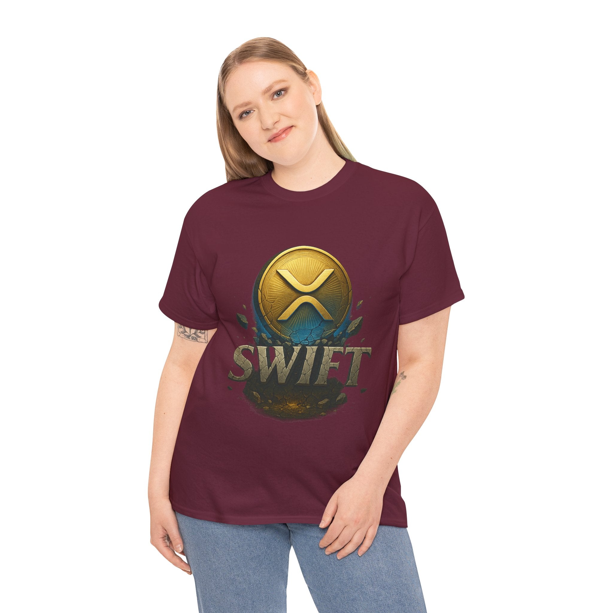 XRP Swift Cryptocurrency T‑Shirt — Ripple Coin Logo Graphic Tee