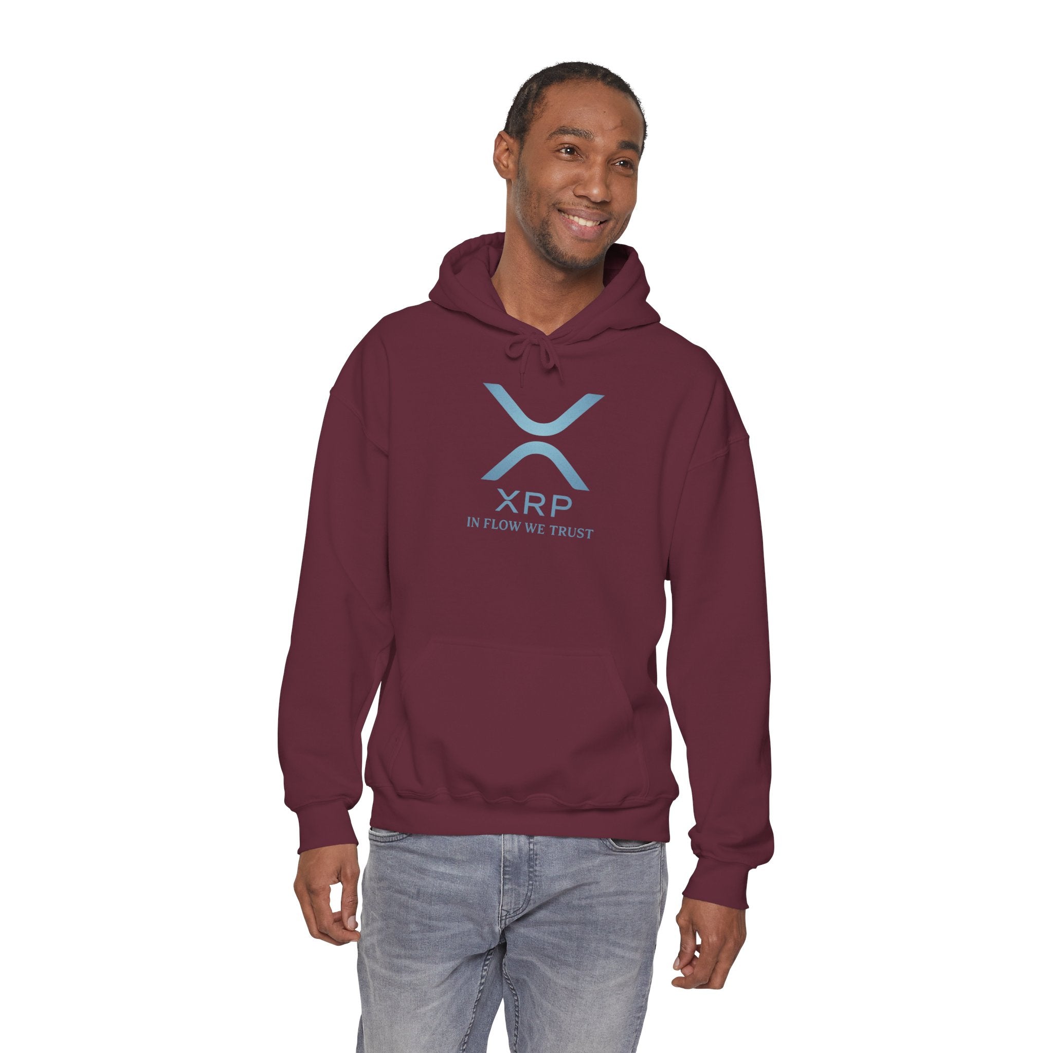 XRP Logo Hoodie – "In Flow We Trust" Crypto Sweatshirt