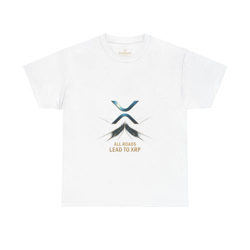 All Roads Lead to XRP T-Shirt — Crypto Ripple Logo Tee