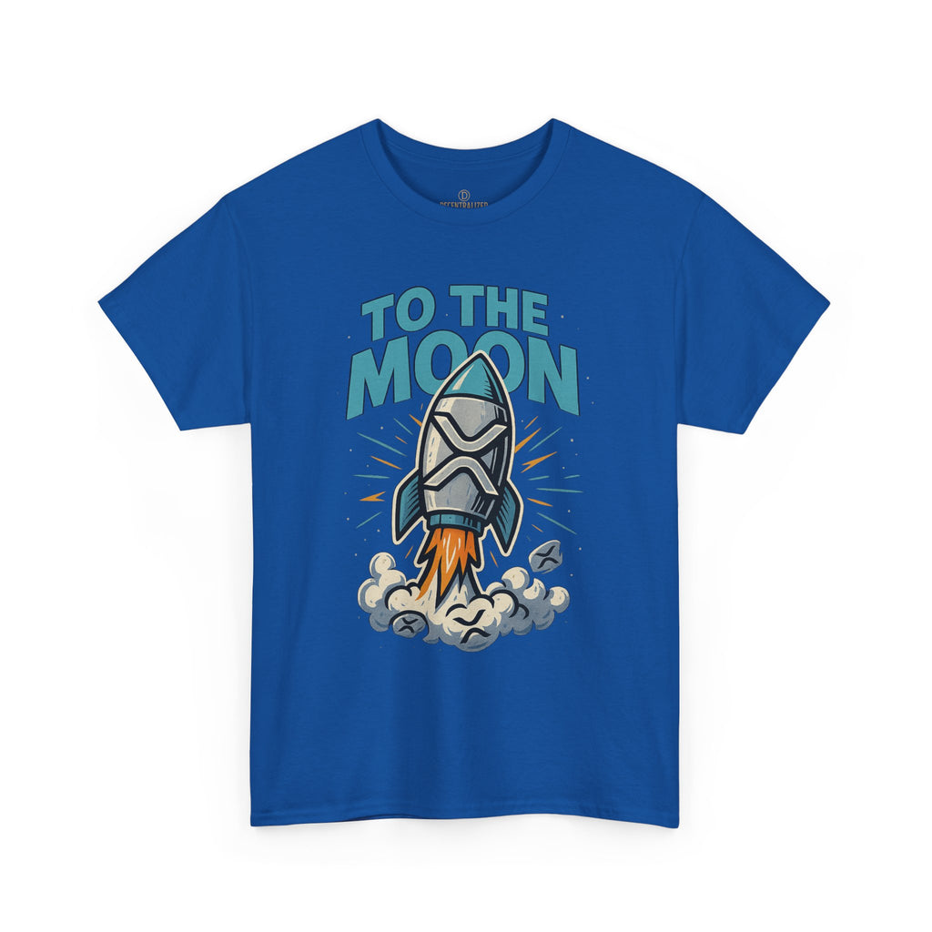 To The Moon Rocket T-Shirt — Space Graphic Tee for Crypto & Space Enthusiasts