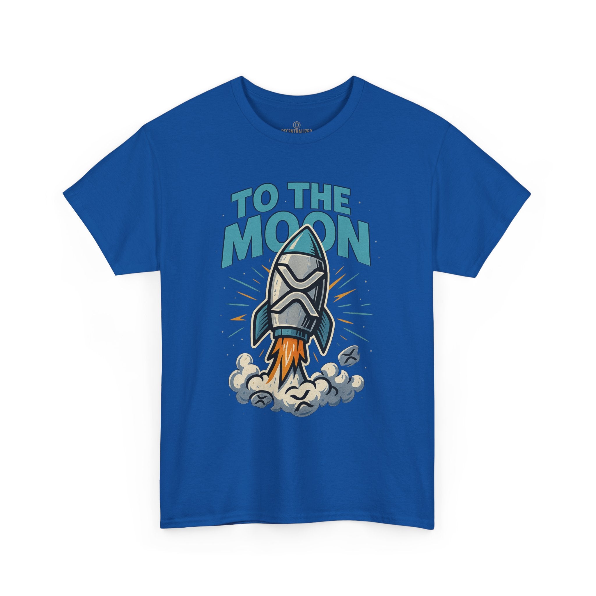 To The Moon Rocket T-Shirt — Space Graphic Tee for Crypto & Space Enthusiasts