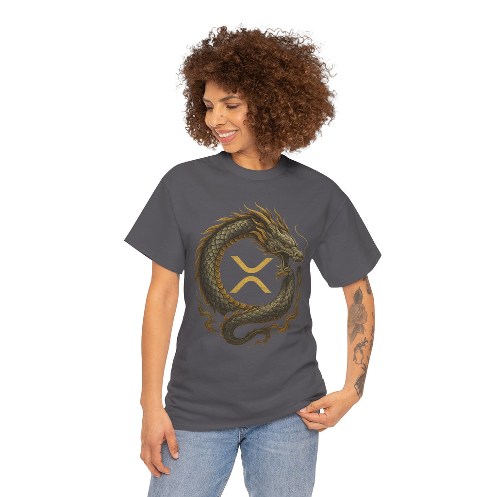 Dragon XRP Logo T-Shirt — Crypto XRP Circle Dragon Graphic Tee