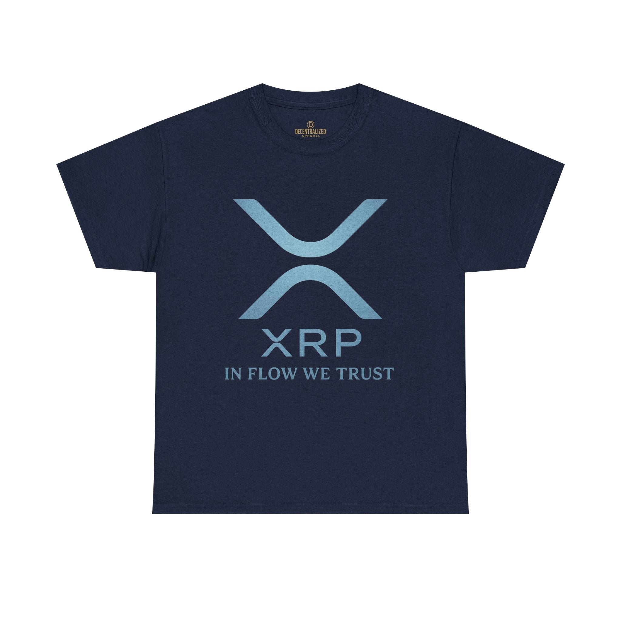 XRP Crypto Tee — "In Flow We Trust" Ripple Logo T-Shirt