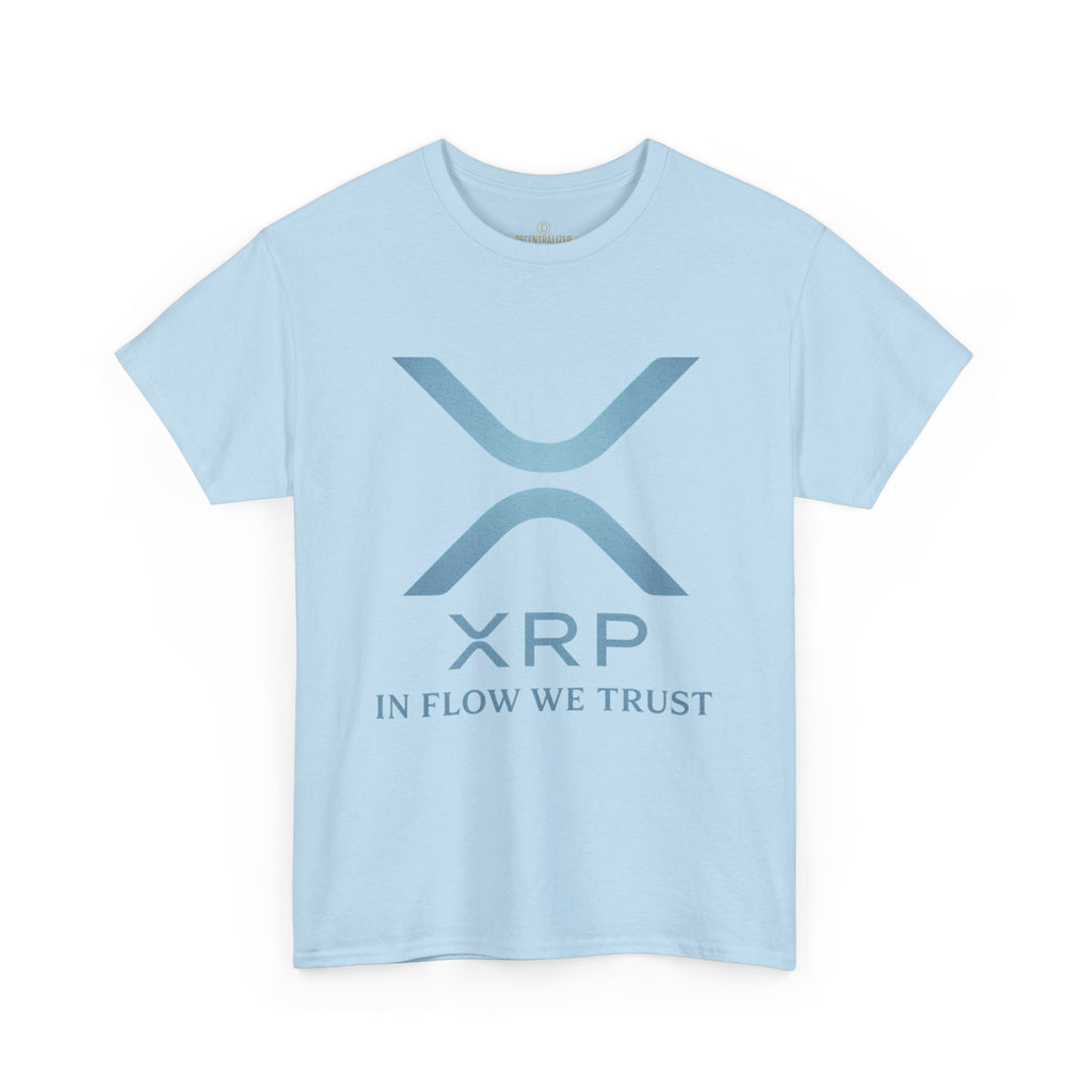 XRP Crypto Tee — "In Flow We Trust" Ripple Logo T-Shirt