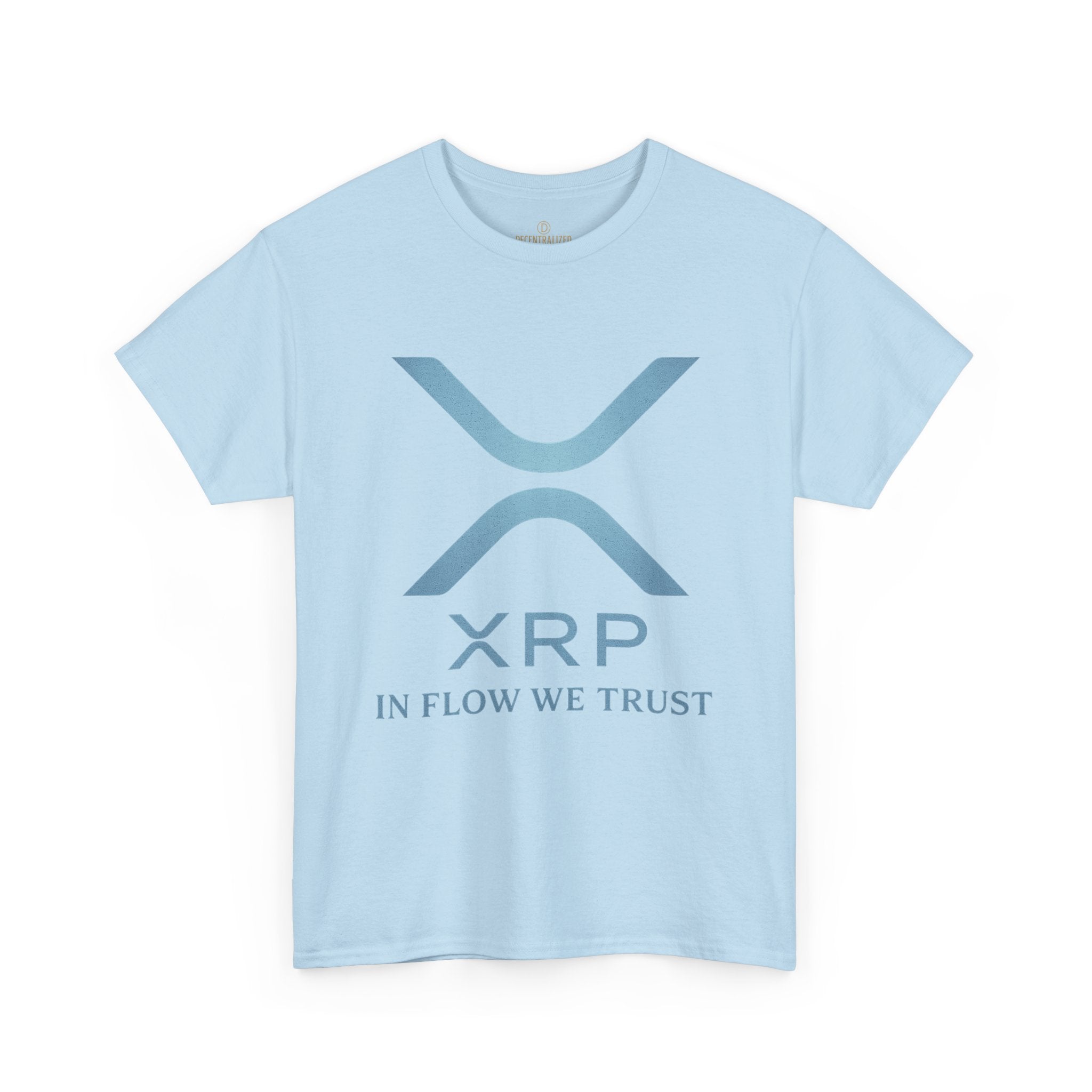 XRP Crypto Tee — "In Flow We Trust" Ripple Logo T-Shirt