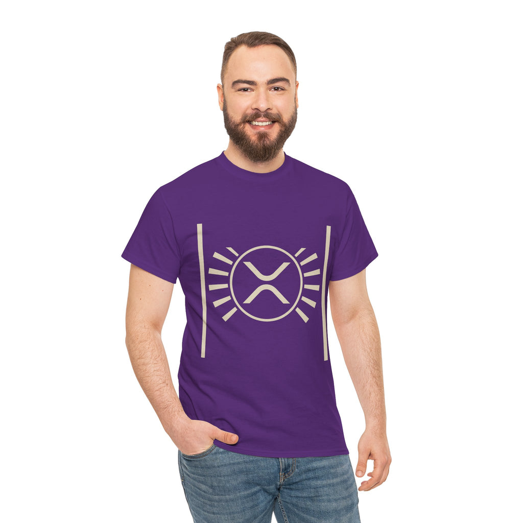 XRP Sun Logo T‑Shirt — Minimal Crypto Ripple Tee
