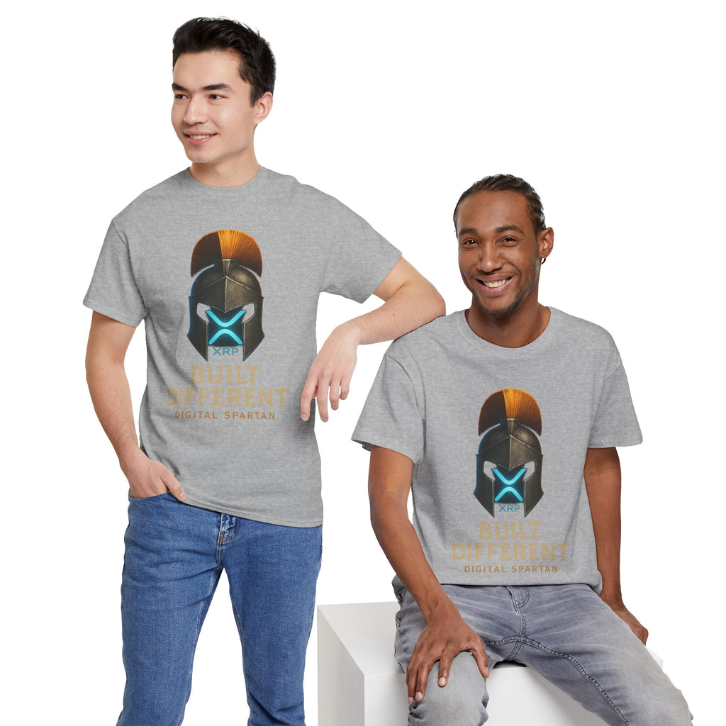 Built Different Spartan Tee — Digital Spartan XRP Crypto T-Shirt